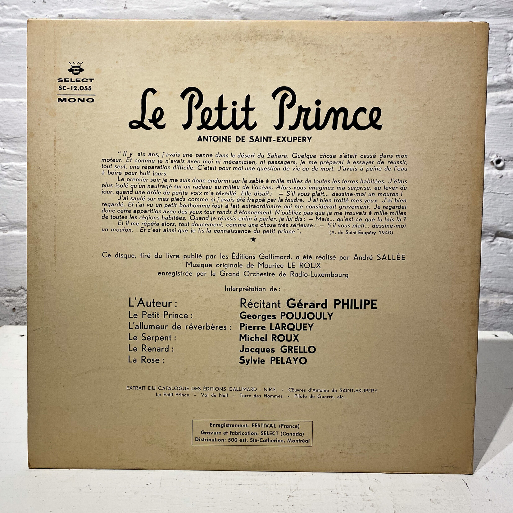 [Nick's Disk Pics] V/A: Le Petit Prince [SELECT]