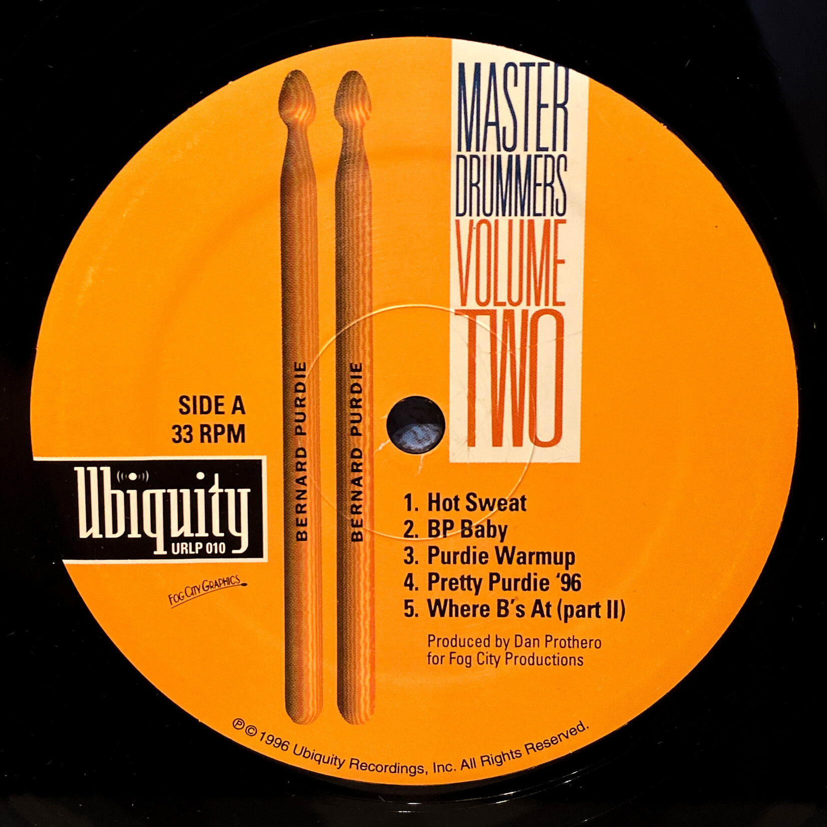 [Nick's Disk Pics] Purdie, Bernard: Master Drummers Volume Two [UBIQUITY]