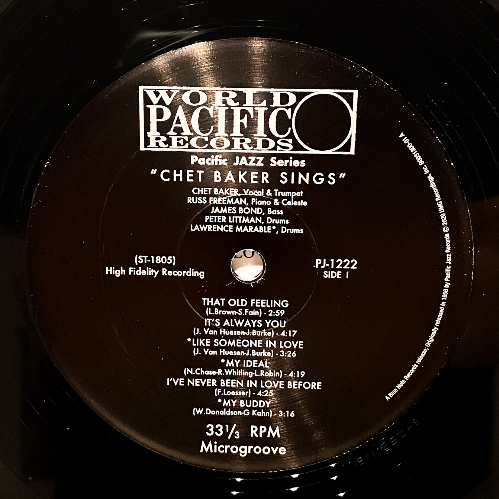 [Nick's Disk Pics] Baker, Chet: Chet Baker Sings [BLUE NOTE]