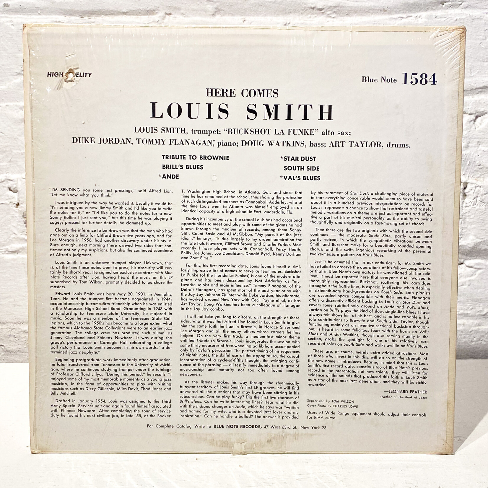 [Nick's Disk Pics] Smith, Louis: Here Comes Louis Smith [BLUE NOTE]