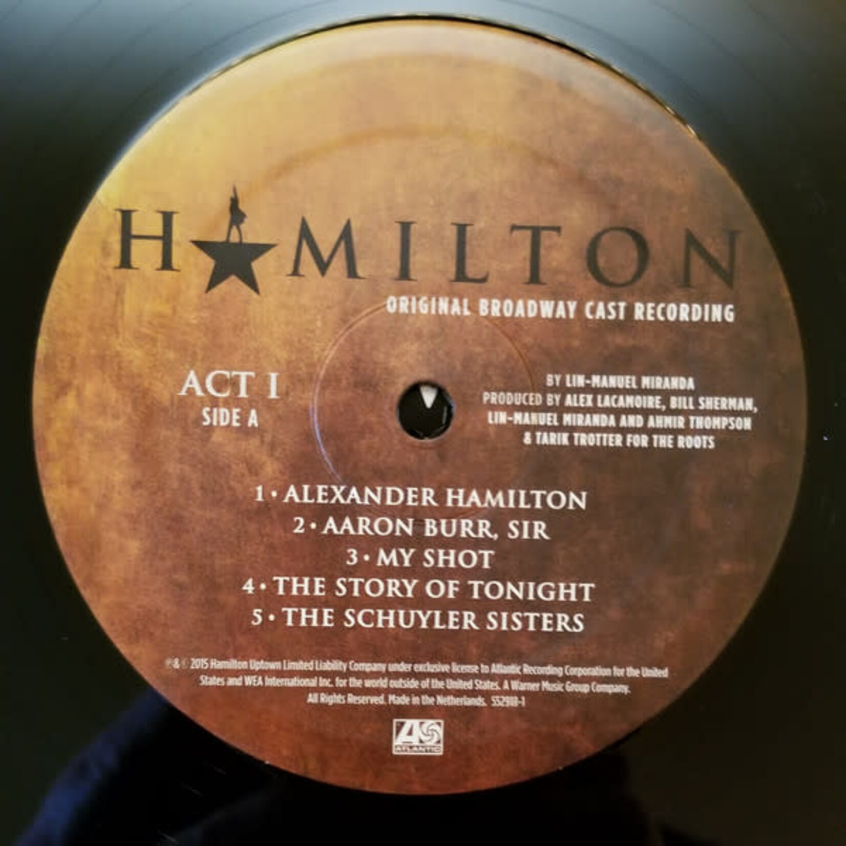 Various Artists Hamilton An American Musical Original Broadway Cast Recording 4LP KOLLECTIBLES Kops Records