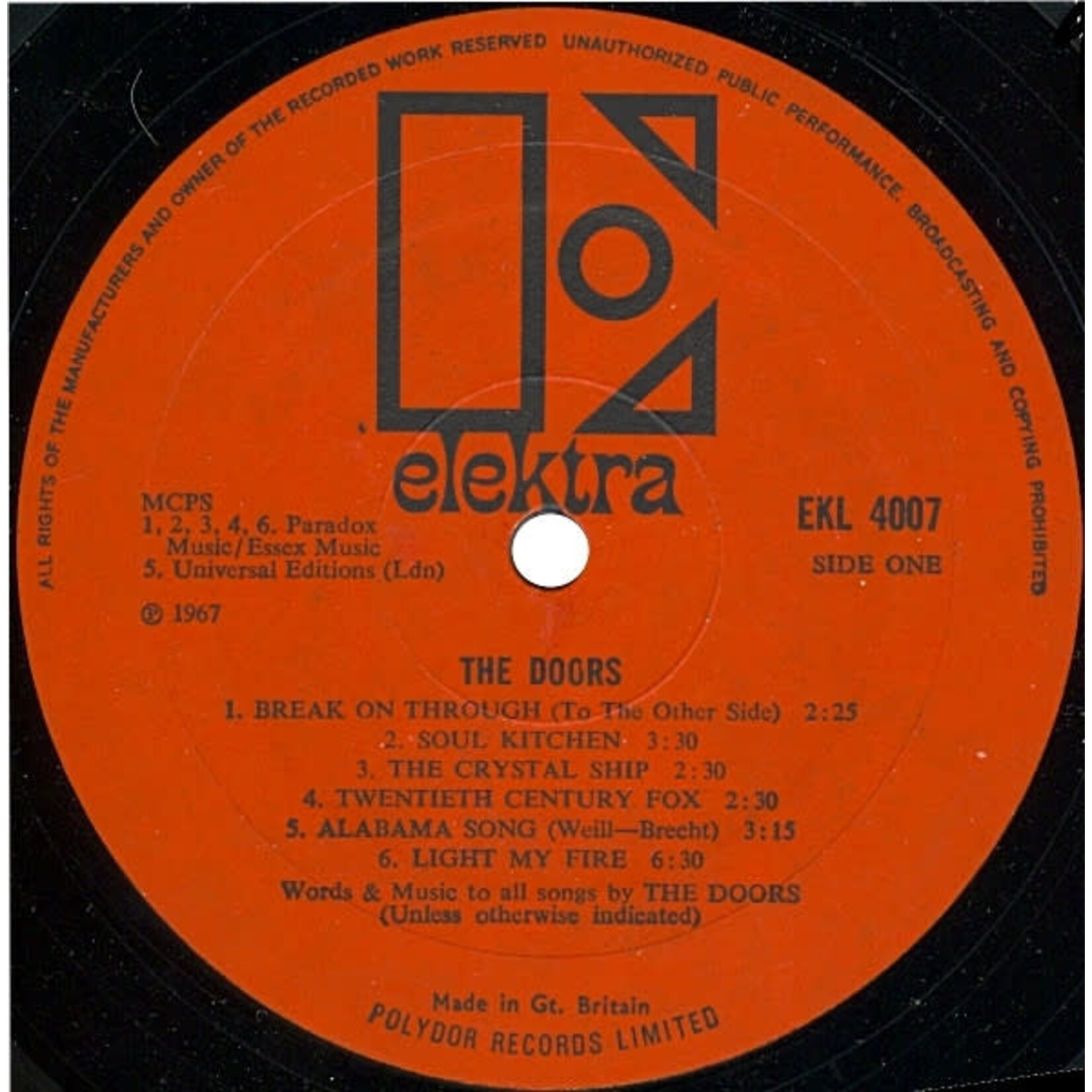 [Kollectible Vinyl] Doors: self-titled [ELEKTRA]