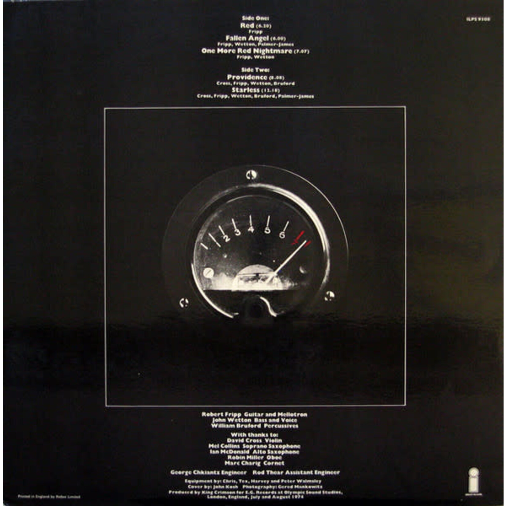 [Kollectible Vinyl] King Crimson: Red [ISLAND]