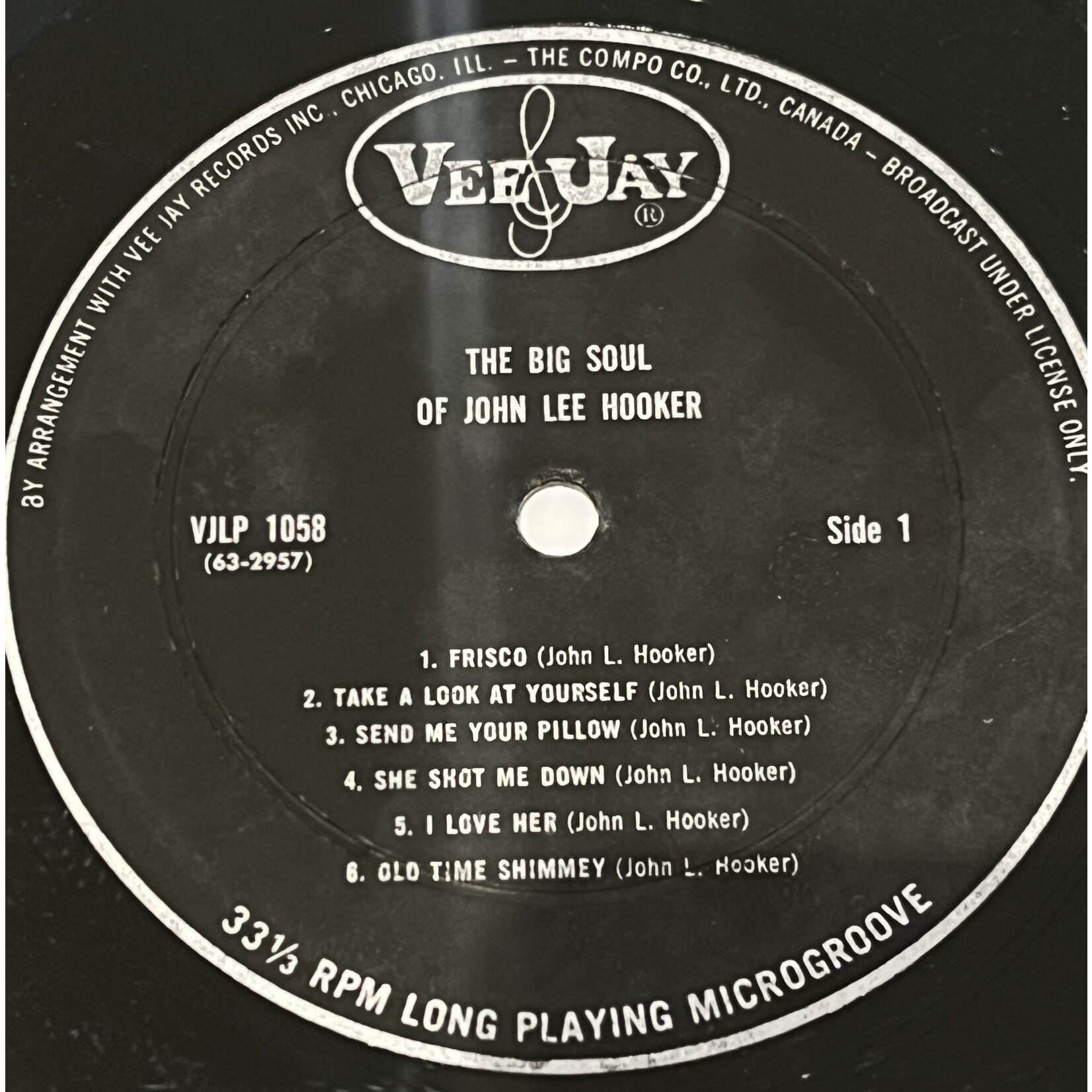 [Kollectible Vinyl] Hooker, John Lee: The Big Soul Of John Lee Hooker [VEE JAY]