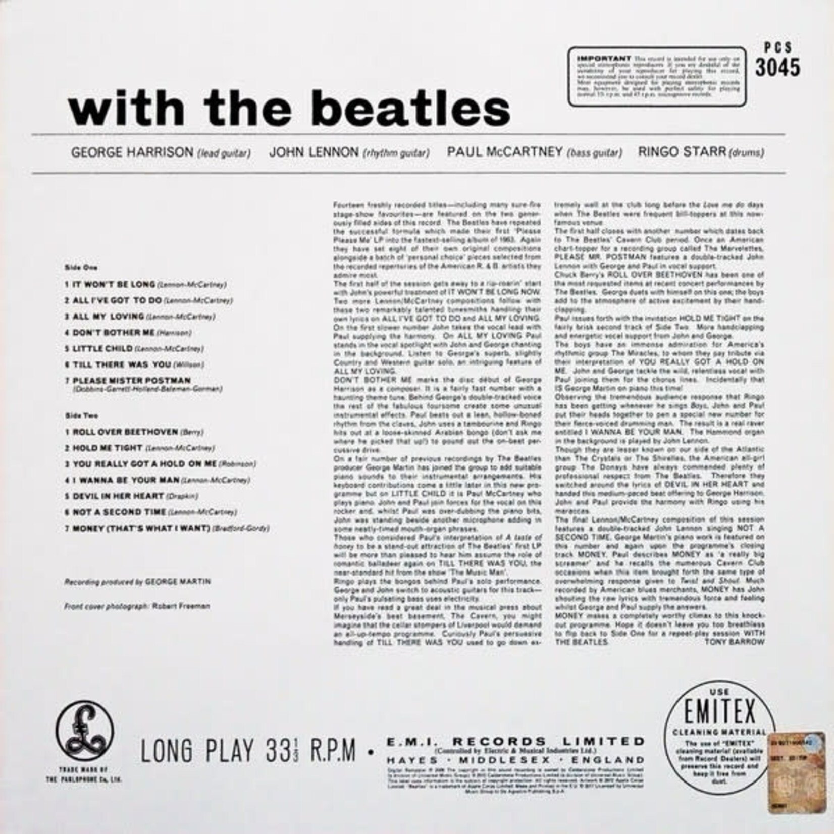 [Kollectible Vinyl] Beatles: With The Beatles [PARLOPHONE]