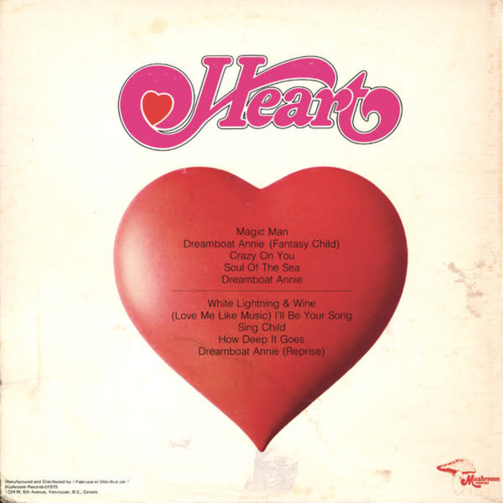 [Kollectible Vinyl] Heart: Dreamboat Annie (half-speed master) [MUSHROOM]