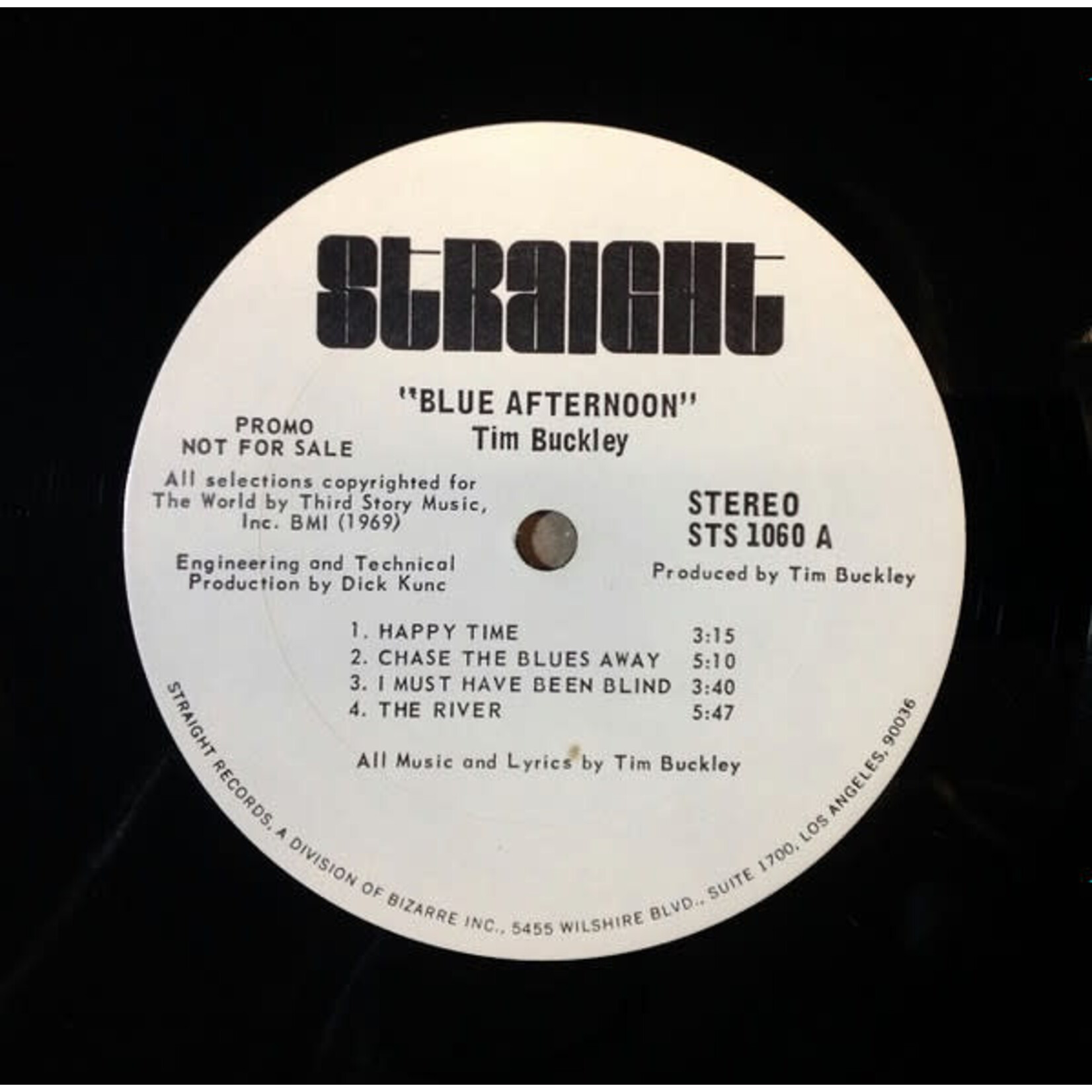 [Kollectible Vinyl] Buckley, Tim: Blue Afternoon (Promo Copy) [STRAIGHT]
