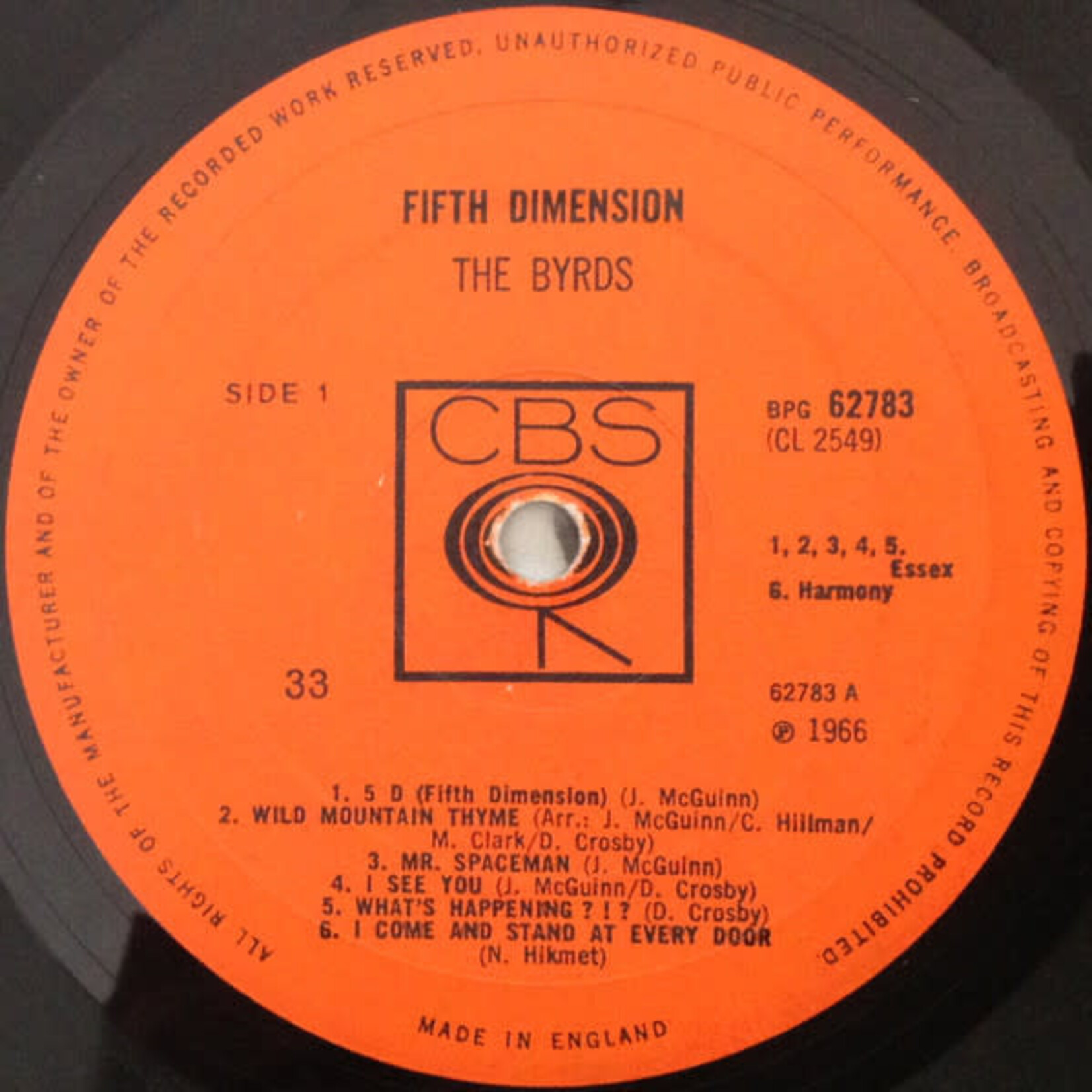 [Kollectible Vinyl] Byrds: Fifth Dimension [CBS]