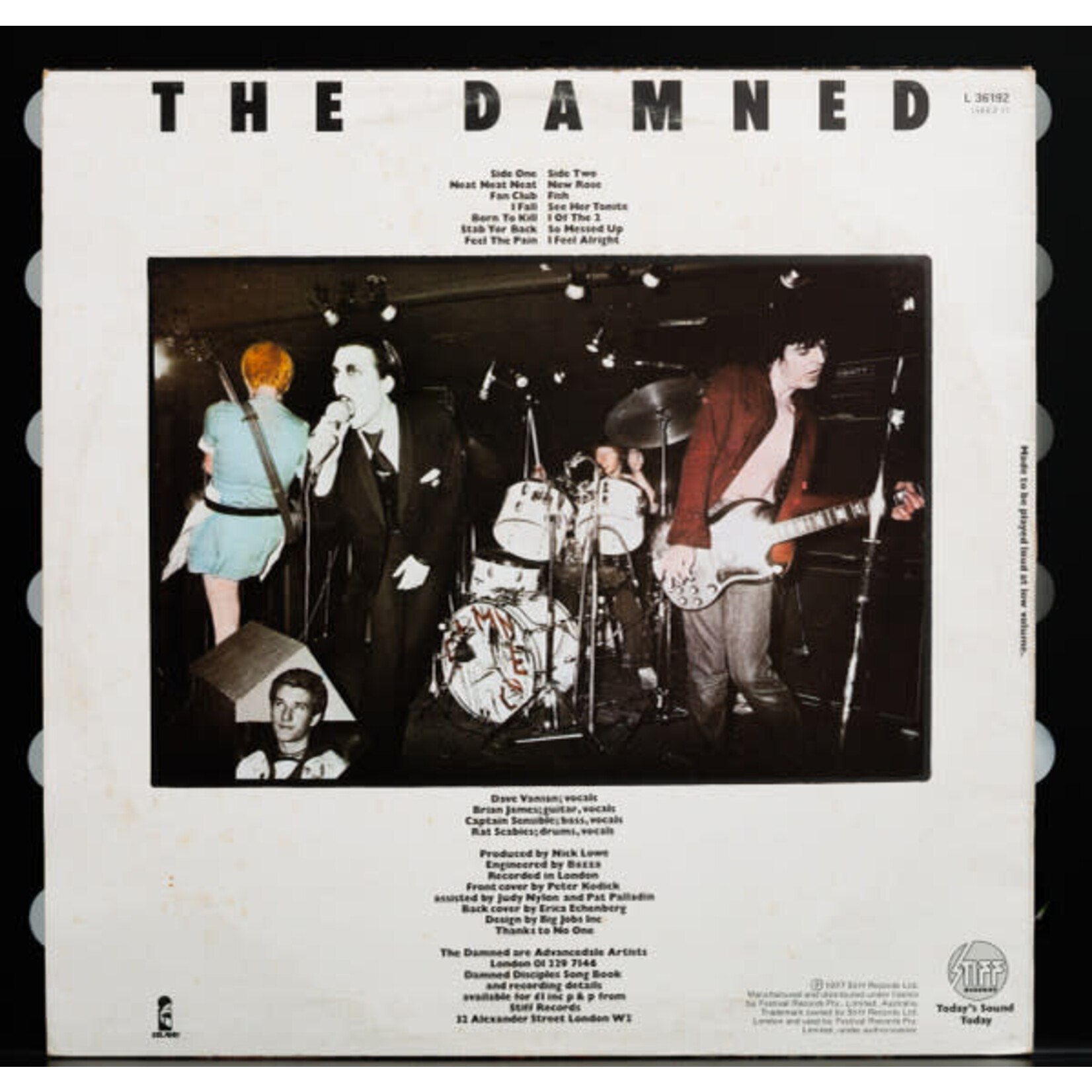 [Kollectible Vinyl] Damned: Damned, Damned, Damned [STIFF]