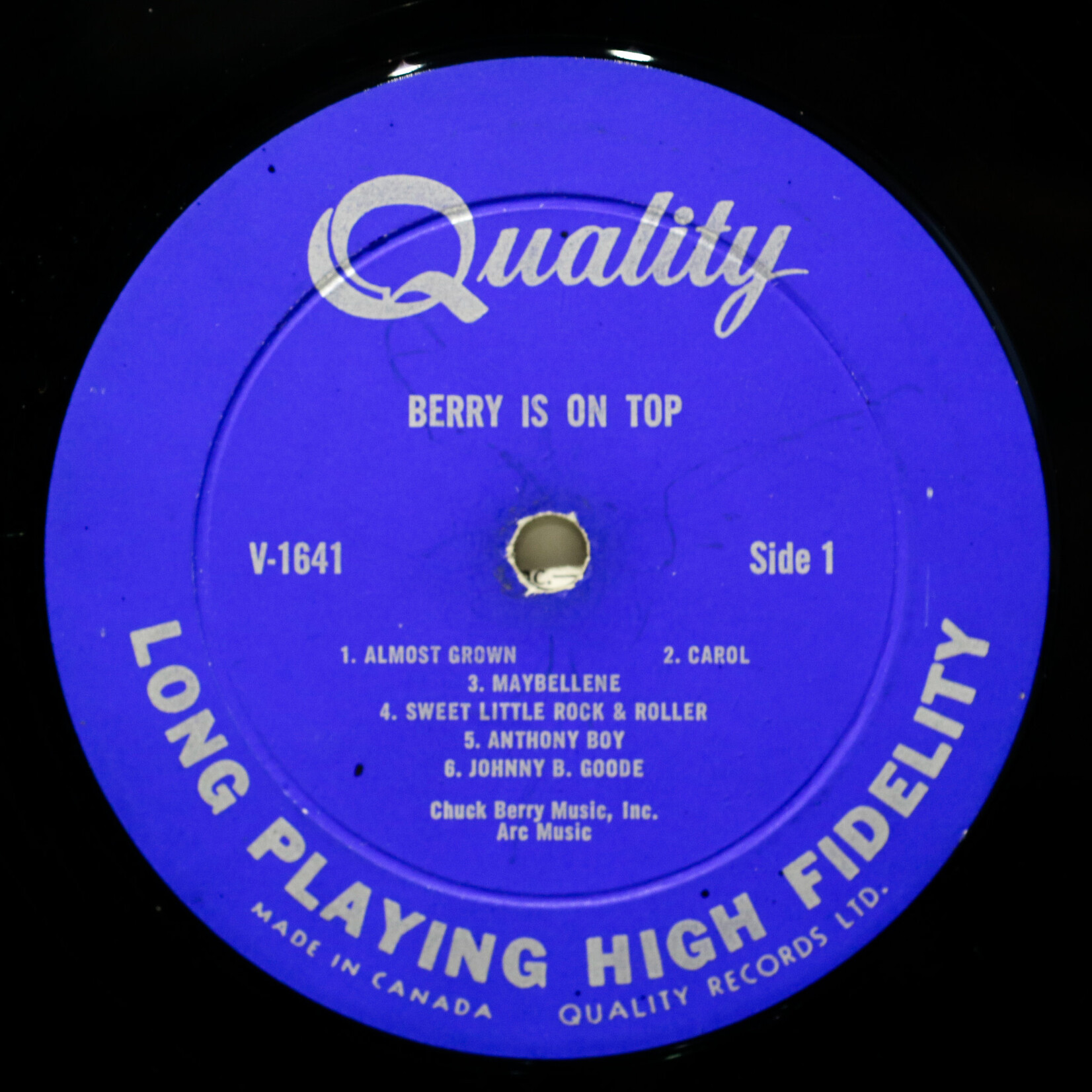 [Nick's Disk Pics] Berry, Chuck: Berry Is On Top [CHESS]