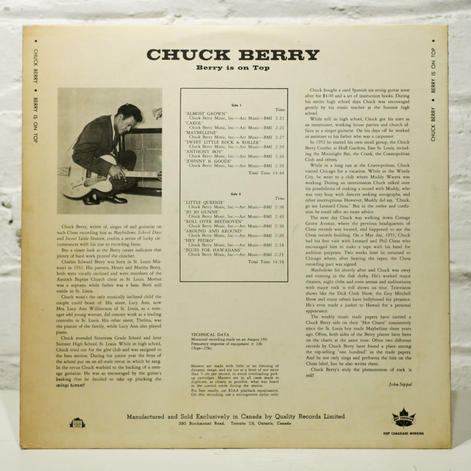 [Nick's Disk Pics] Berry, Chuck: Berry Is On Top [CHESS]