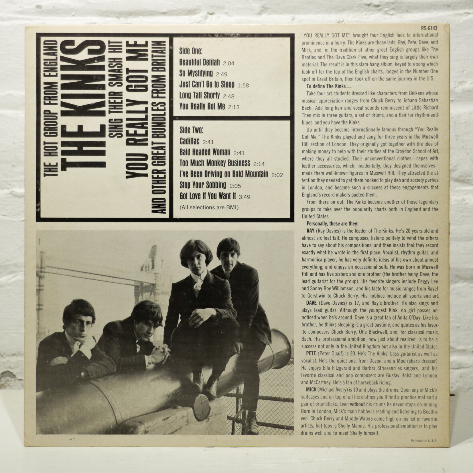 [Nick's Disk Pics] Kinks: You Really Got Me [REPRISE]