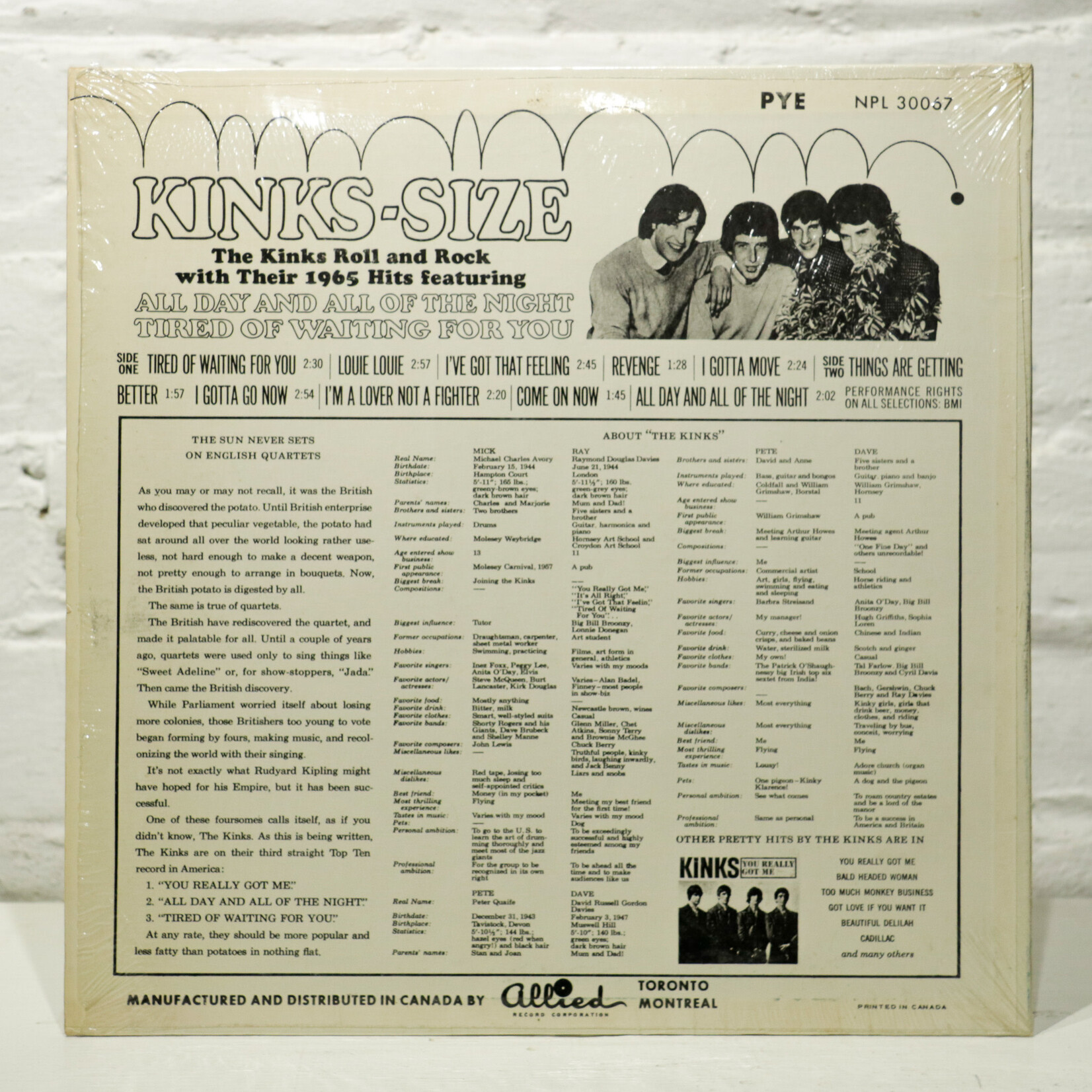 [Nick's Disk Pics] Kinks: Kinks-Size [PYE]