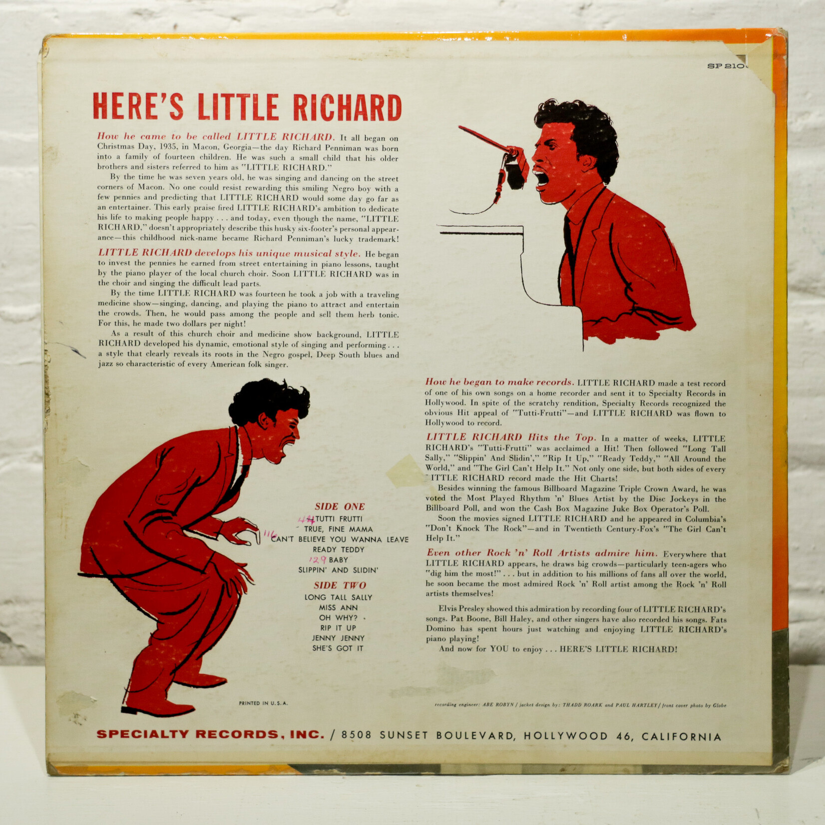 [Nick's Disk Pics] Little Richard: Here's Little Richard [REGENCY}