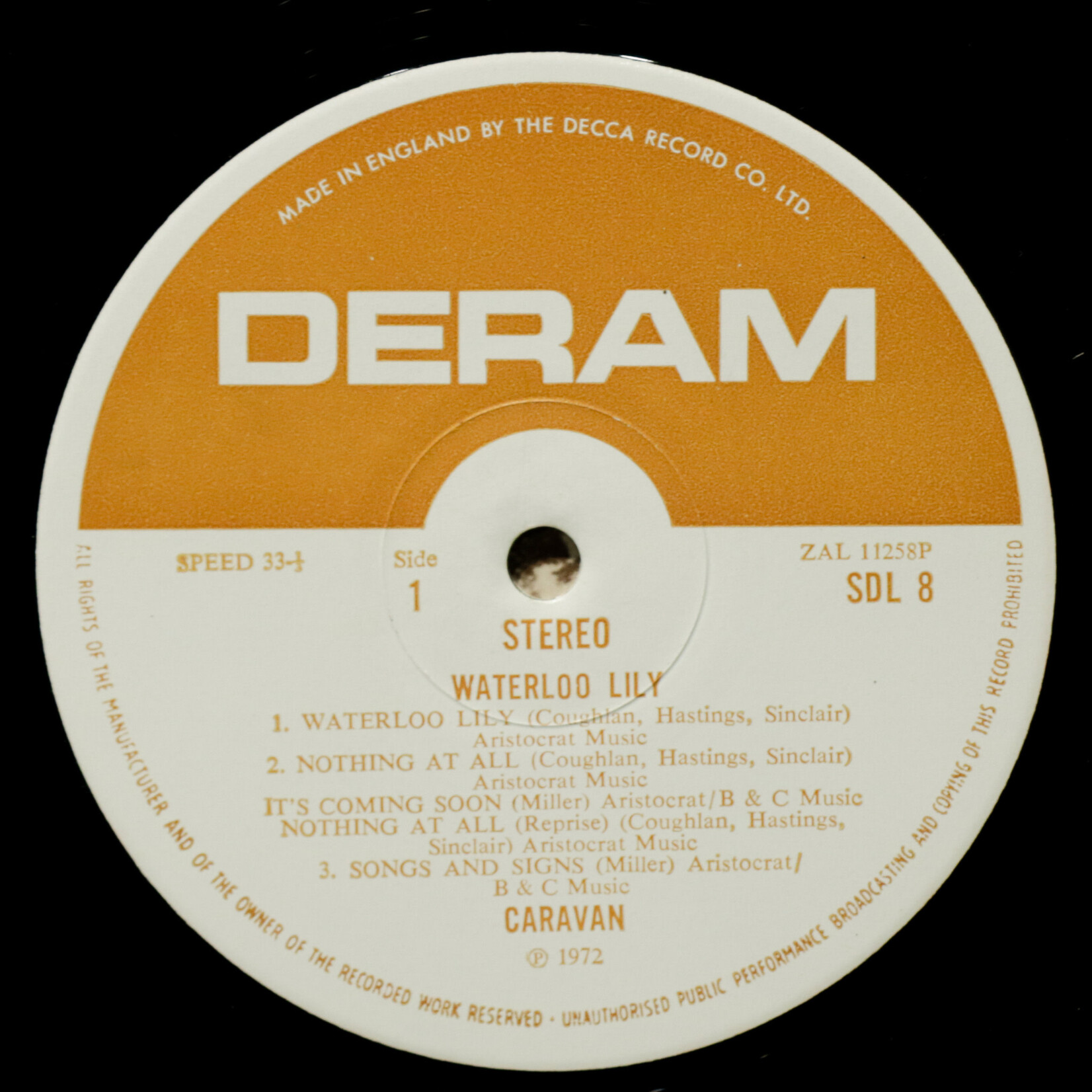 [Nick's Disk Pics] Caravan: Waterloo Lily (1972, UK, VG+) [DERAM, KOLLECTIBLES]
