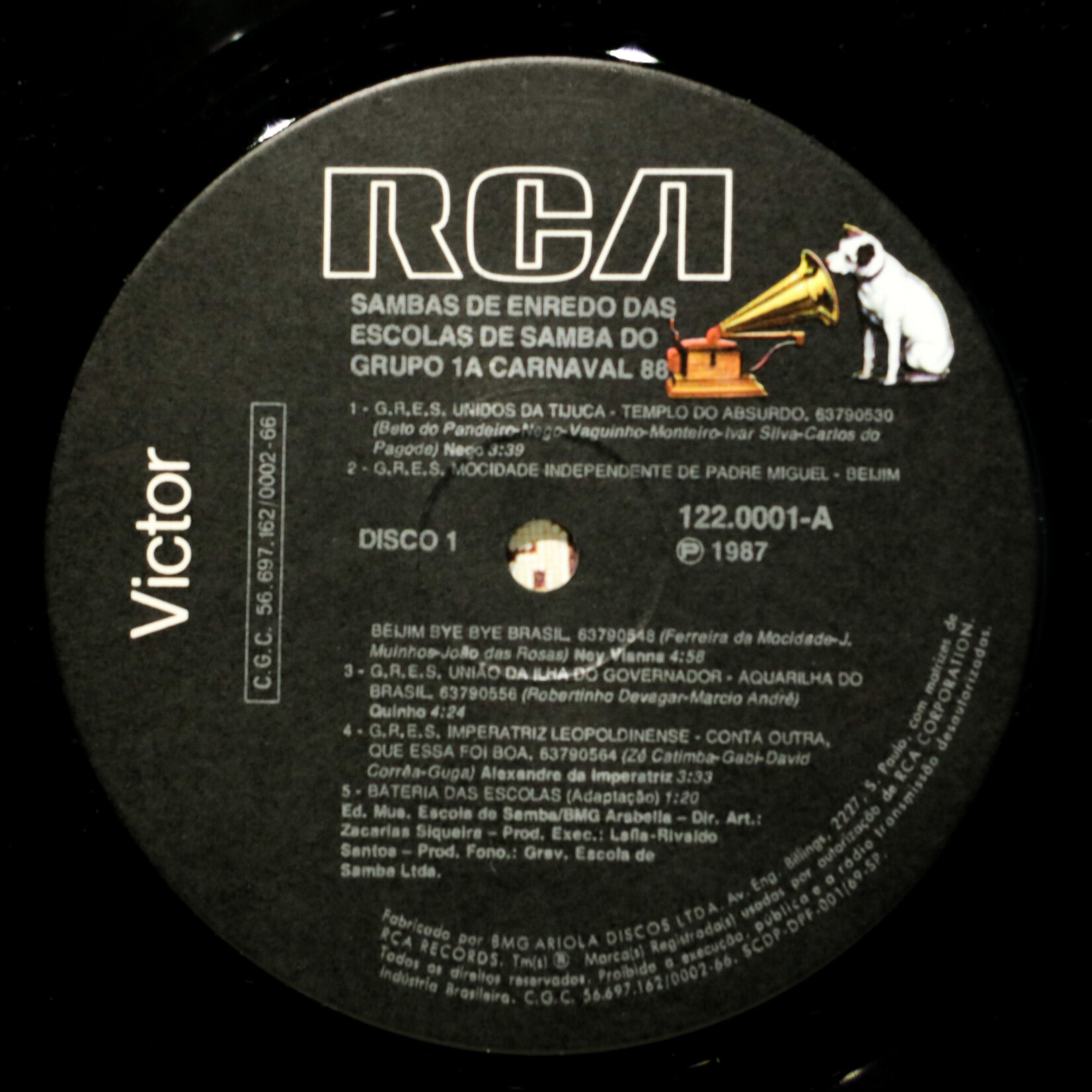 [Nick's Disk Pics] V/A: Sambas De Enredo Das Escolas De Samba Do Grupo 1A Carnaval 88 [RCA]