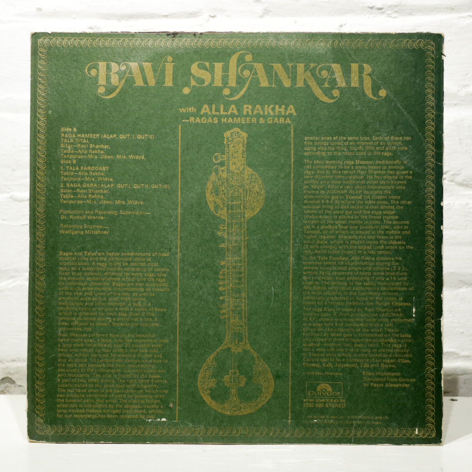 [Nick's Disk Pics] Shankar, Ravi: Ragas Hameer & Gara [POLYDOR]