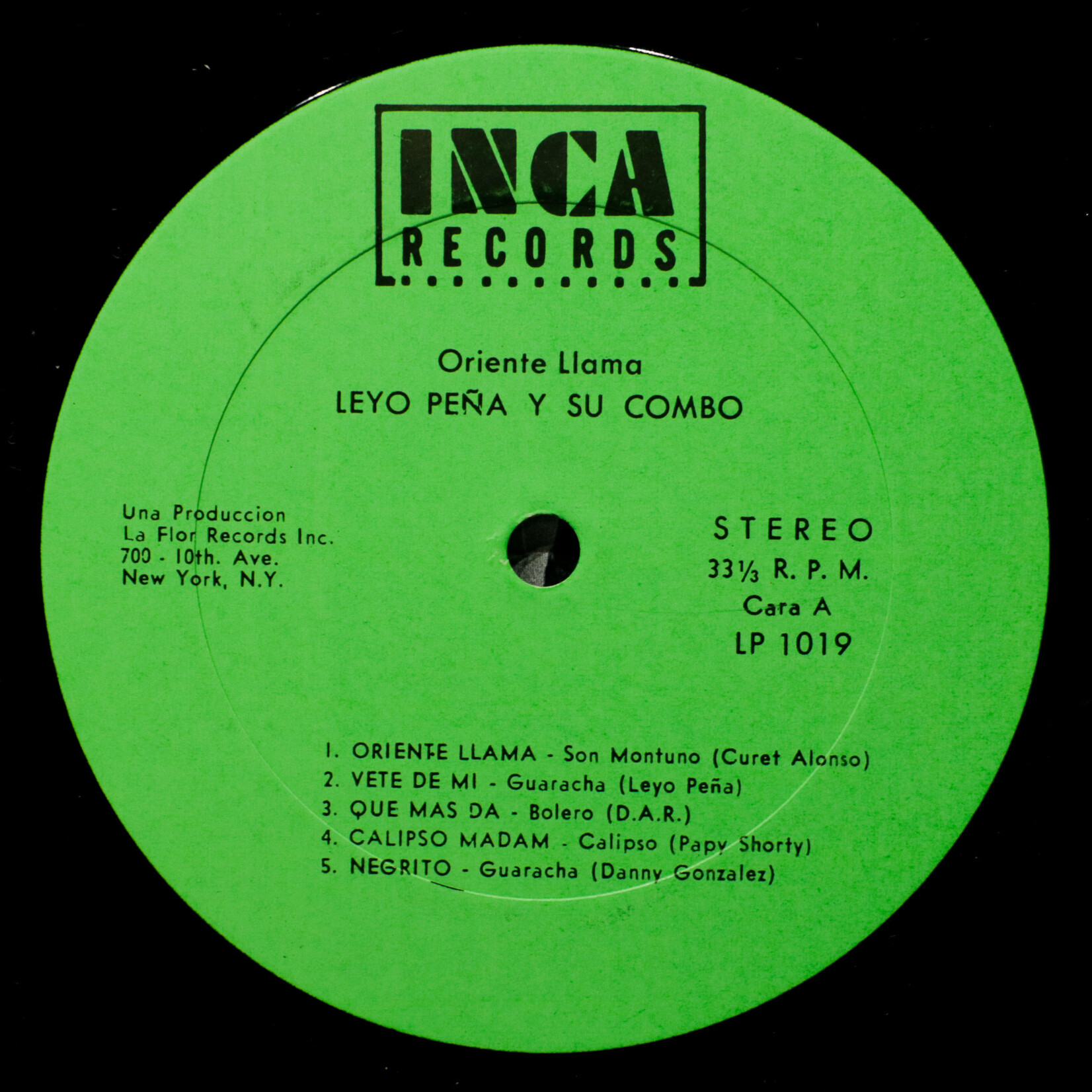 [Nick's Disk Pics] Peña, Leyo & Combo: Oriente Llama (1971, USA VG+)  [INCA]