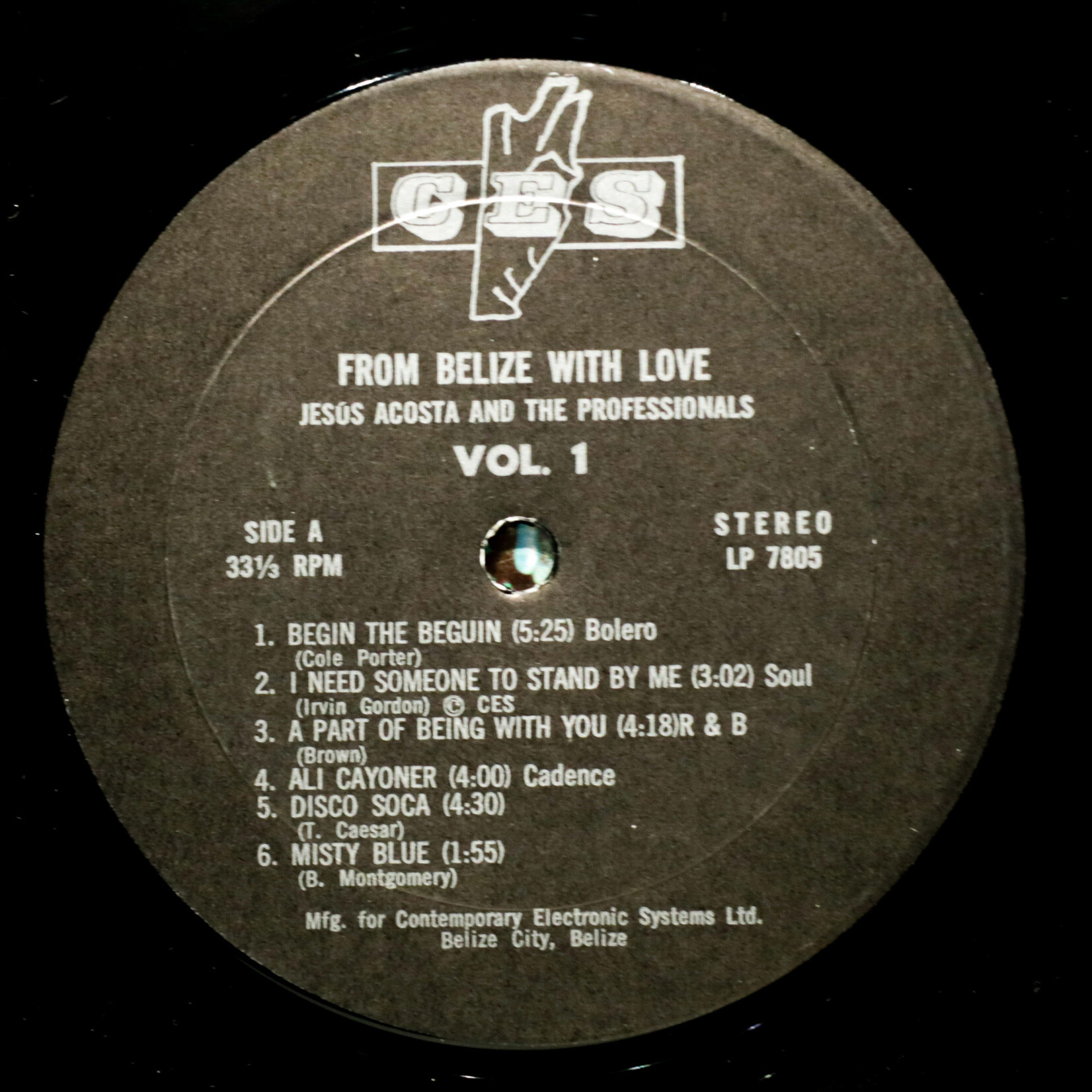 [Nick's Disk Pics] Acosta, Jesus & The Professionals: From Belize With Love [CES]