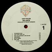VAN HALEN BALANCE バンドスコア Van Halen: Balance [WARNER] - Kops Records