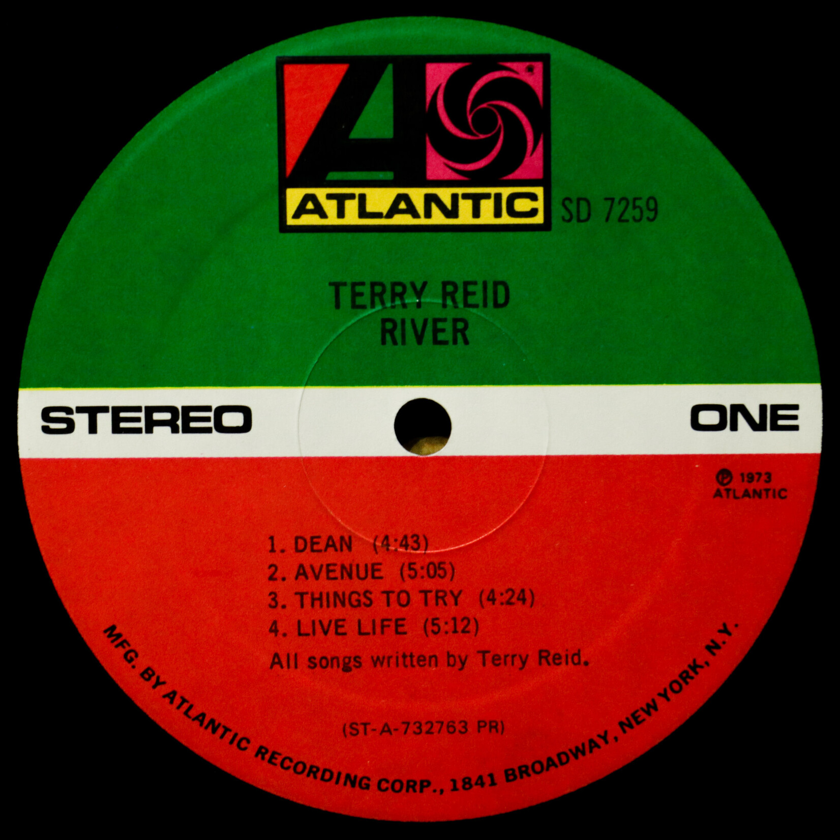 [Nick's Disk Pics] Reid, Terry: River (Promo Copy) [ATLANTIC]