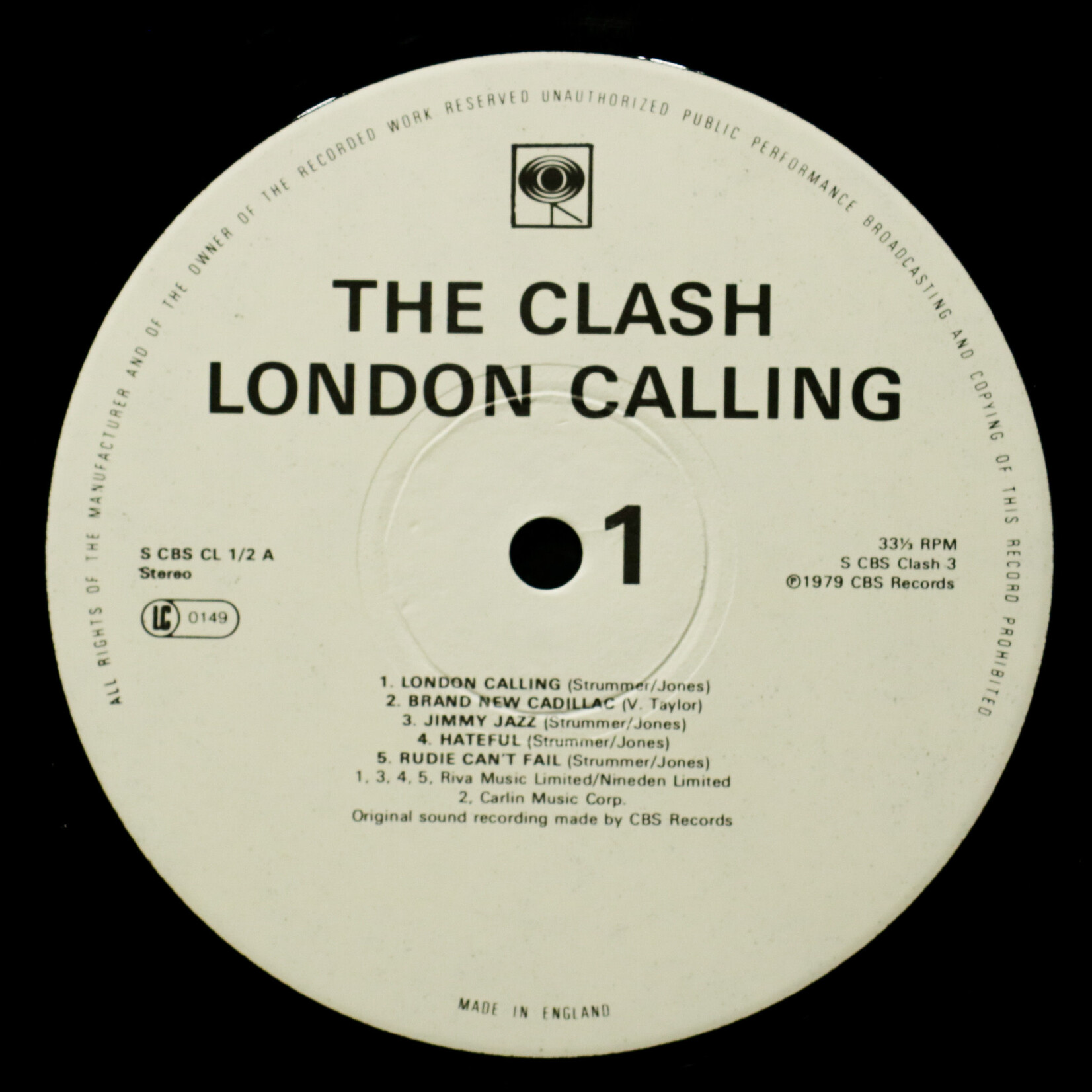 [Nick's Disk Pics] Clash: London Calling (2LP) [CBS]