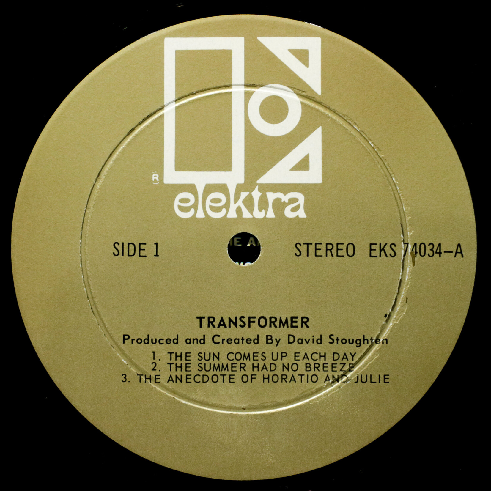 [Nick's Disk Pics] Stoughton, David: Transformer (1968, Canada, Disc VG+) [ELEKTRA]