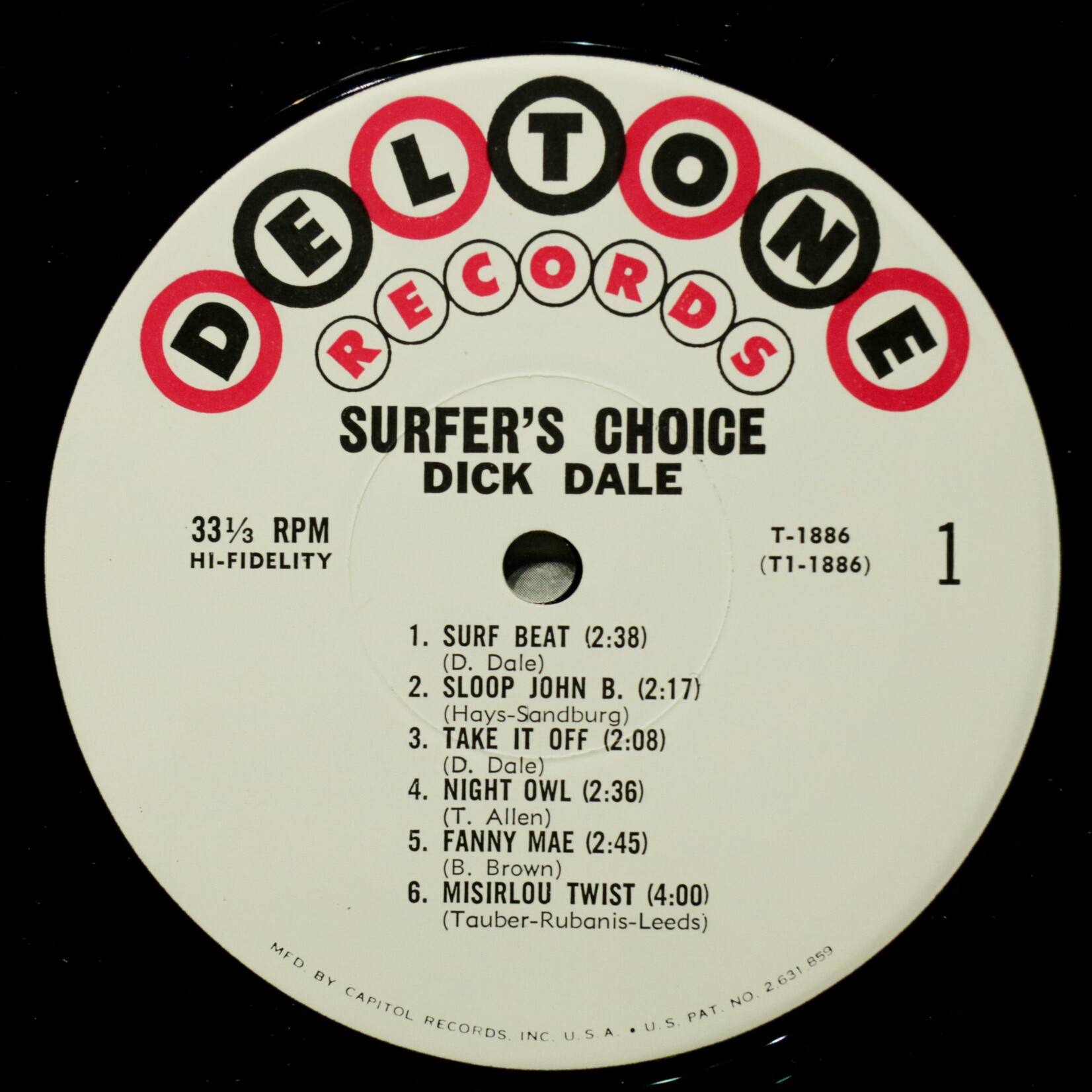 [Nick's Disk Pics] Dale, Dick & His Del-Tones: Surfers' Choice [DELTONE]