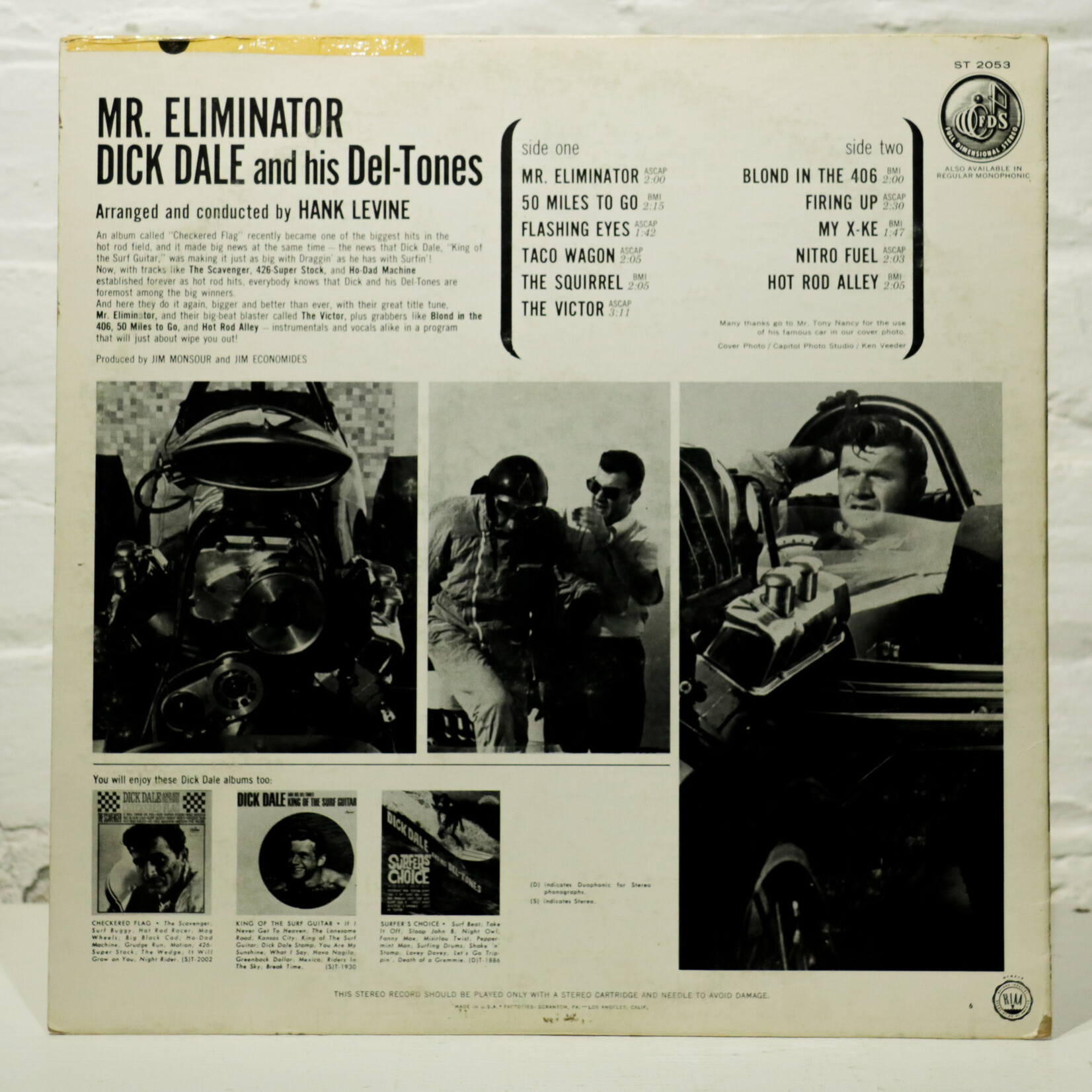 [Nick's Disk Pics] Dale, Dick & His Del-Tones: Mr. Eliminator [CAPITOL]