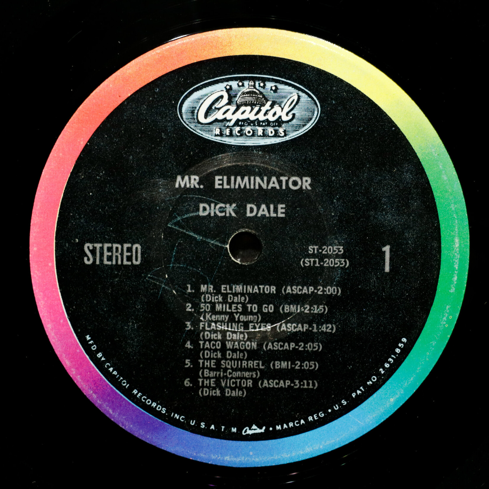 [Nick's Disk Pics] Dale, Dick & His Del-Tones: Mr. Eliminator [CAPITOL]