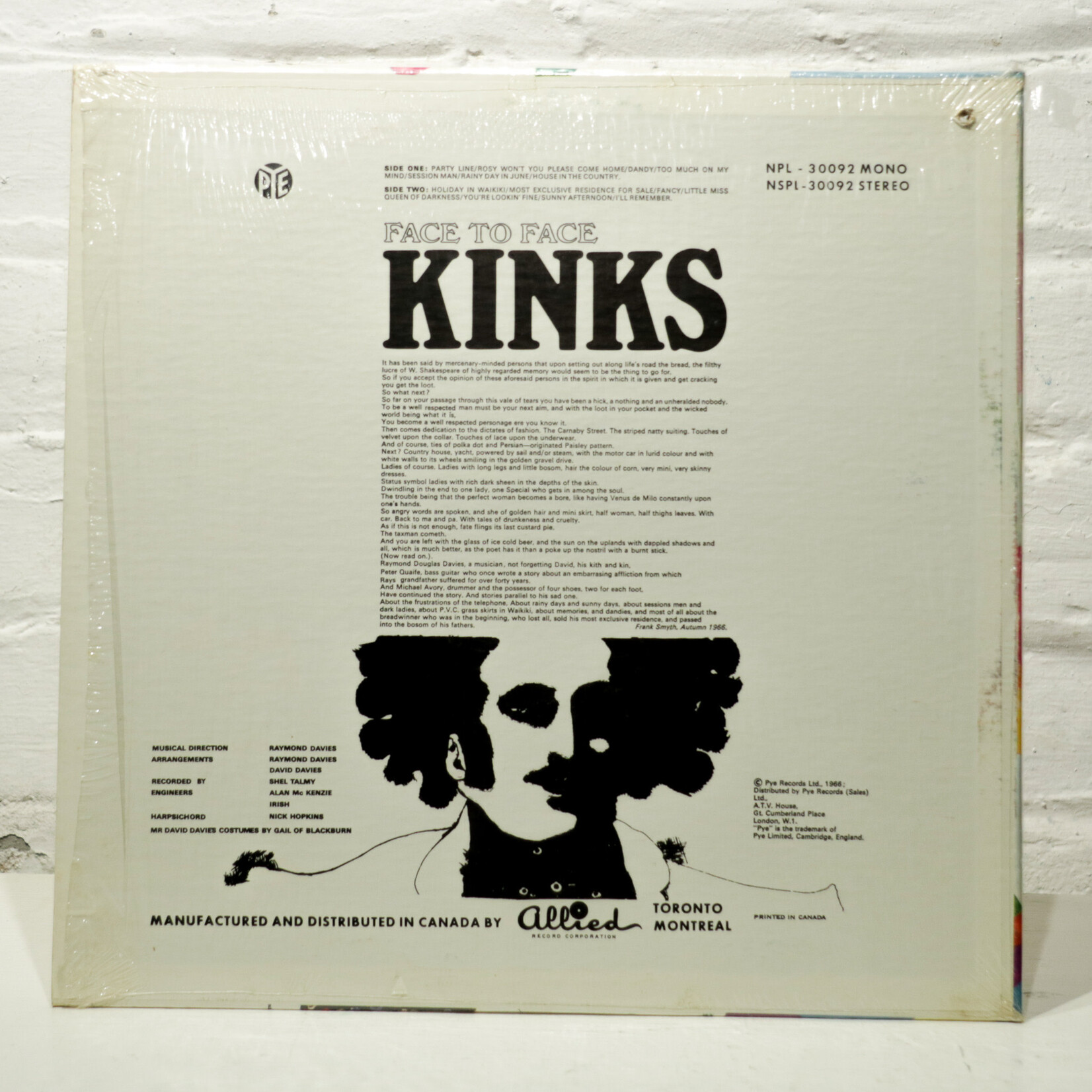 [Nick's Disk Pics] Kinks: Face to Face [PYE]