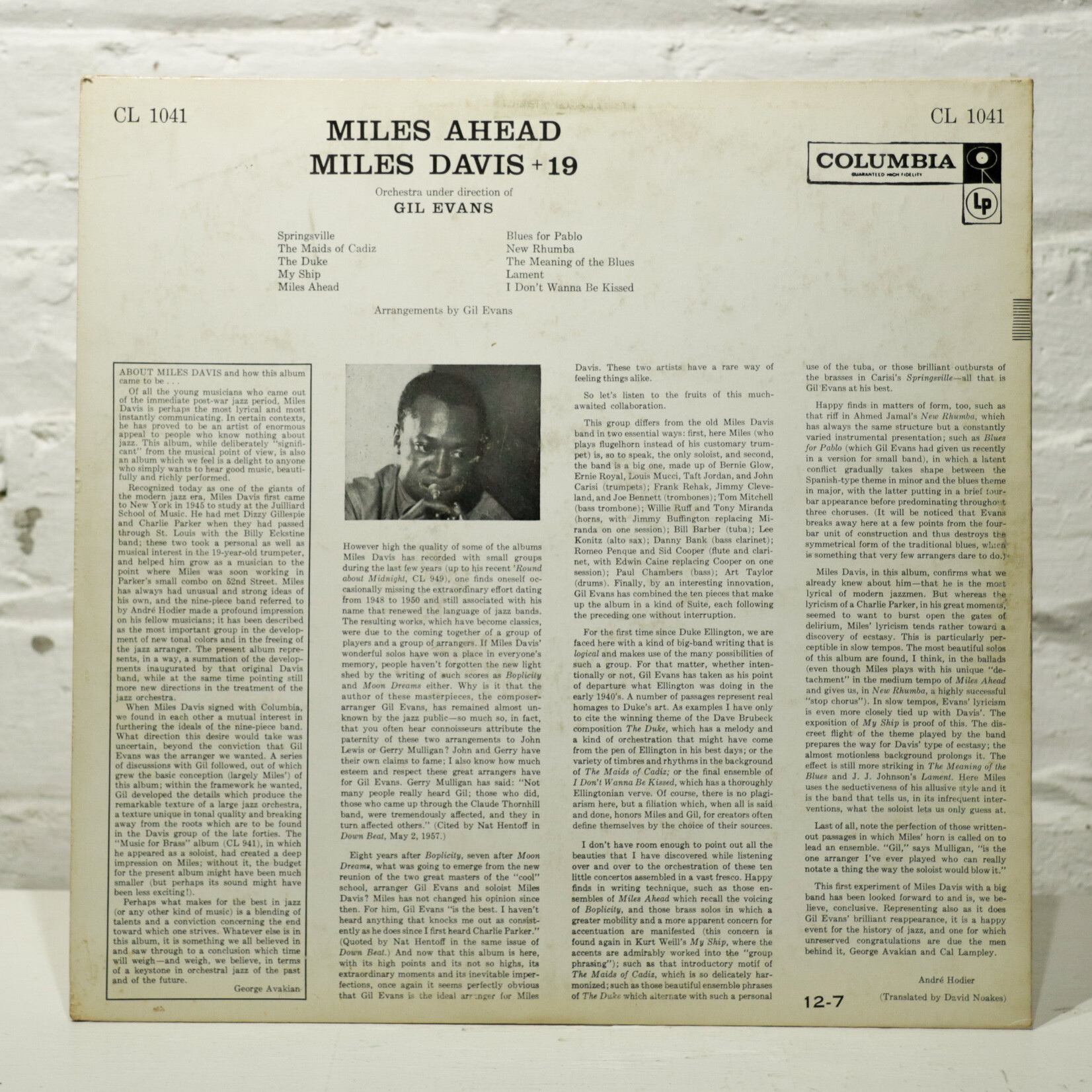 [Nick's Disk Pics] Davis, Miles: Miles Ahead [COLUMBIA]