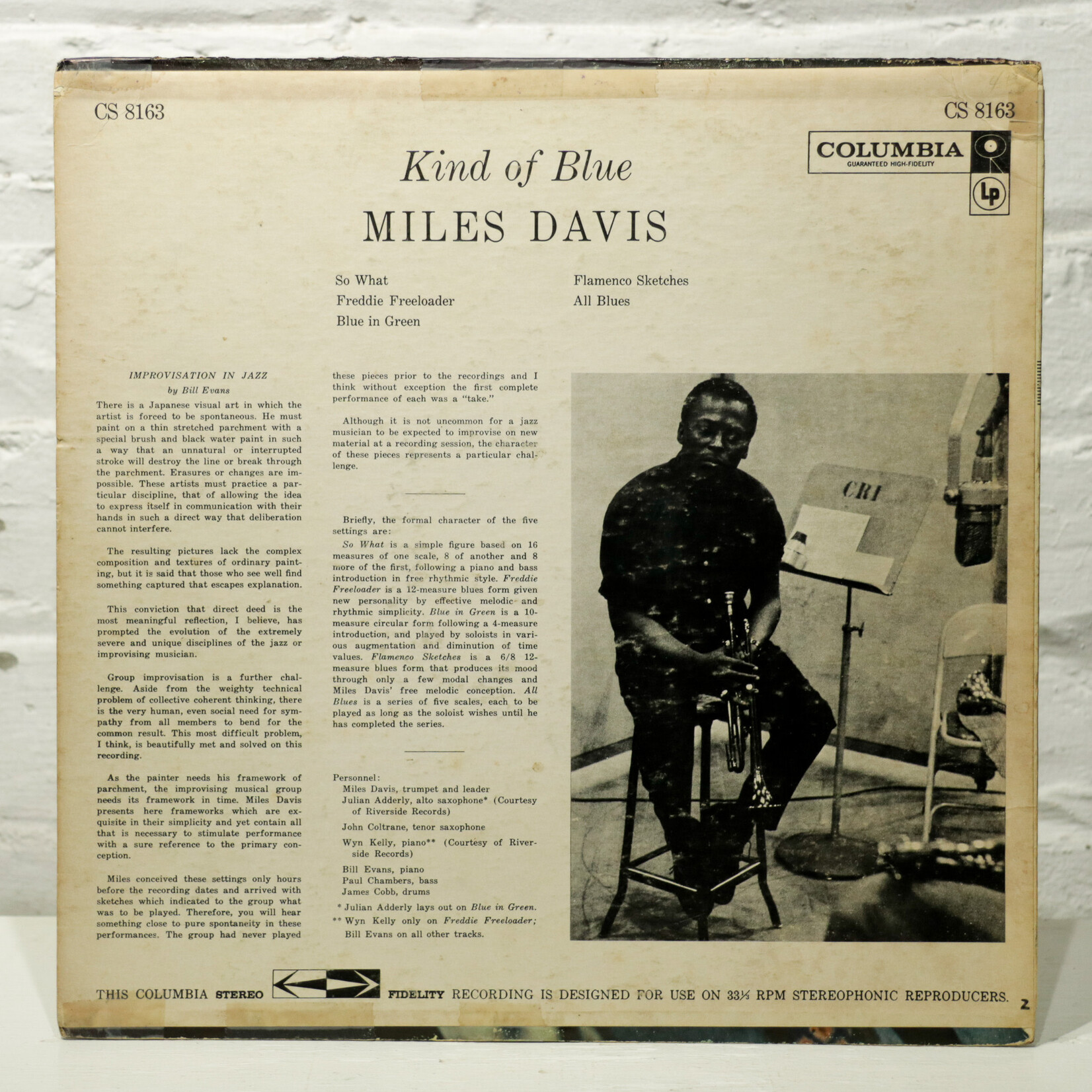 [Nick's Disk Pics] Davis, Miles: Kind Of Blue [COLUMBIA]