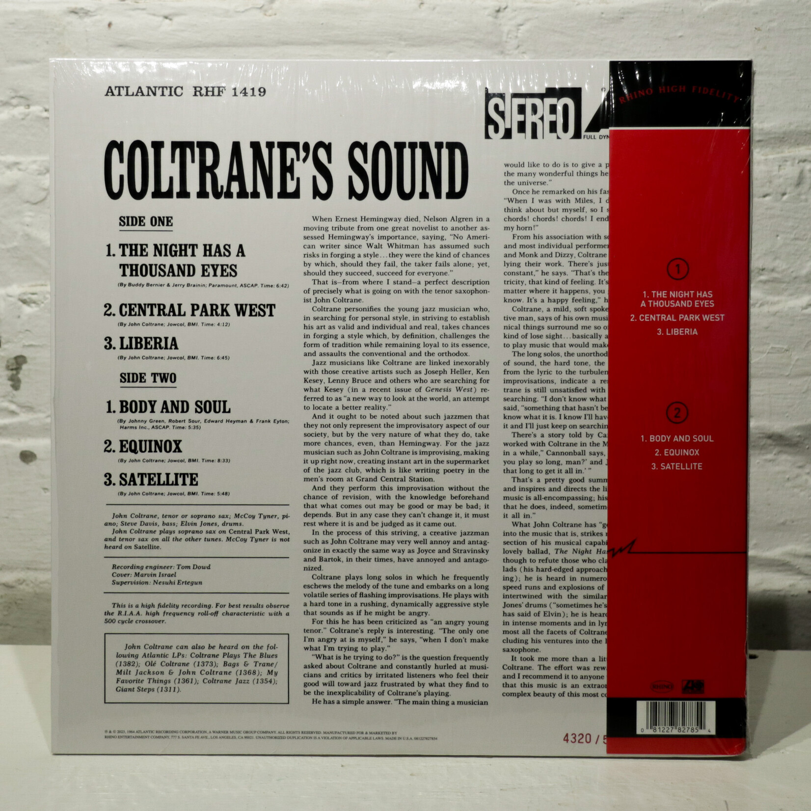 [Nick's Disk Pics] Coltrane, John: Coltrane's Sound [ATLANTIC]