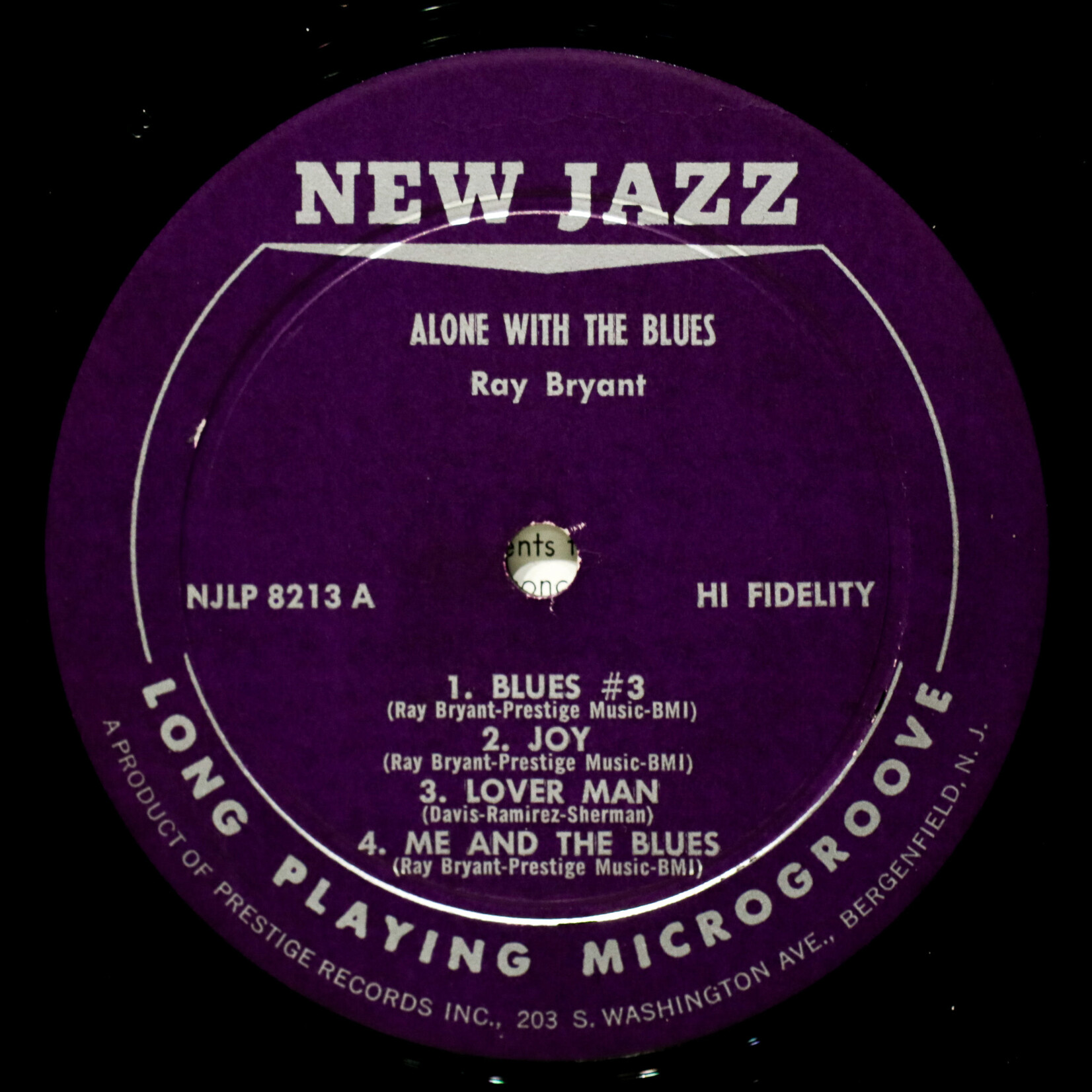 [Nick's Disk Pics] Bryant, Ray: Alone With The Blues [NEW JAZZ]