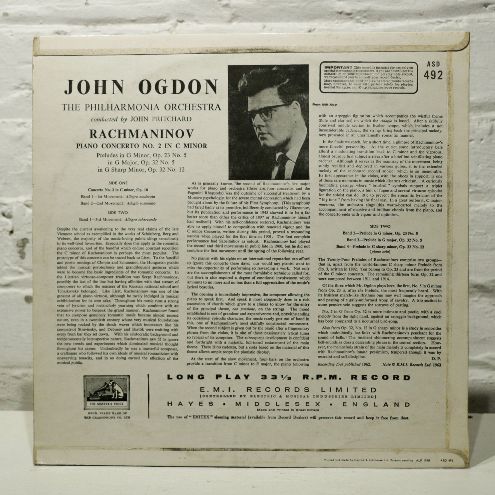 [Nick's Disk Pics] Odgon, John: Piano Concerto No.2 In C Minor [EMI]