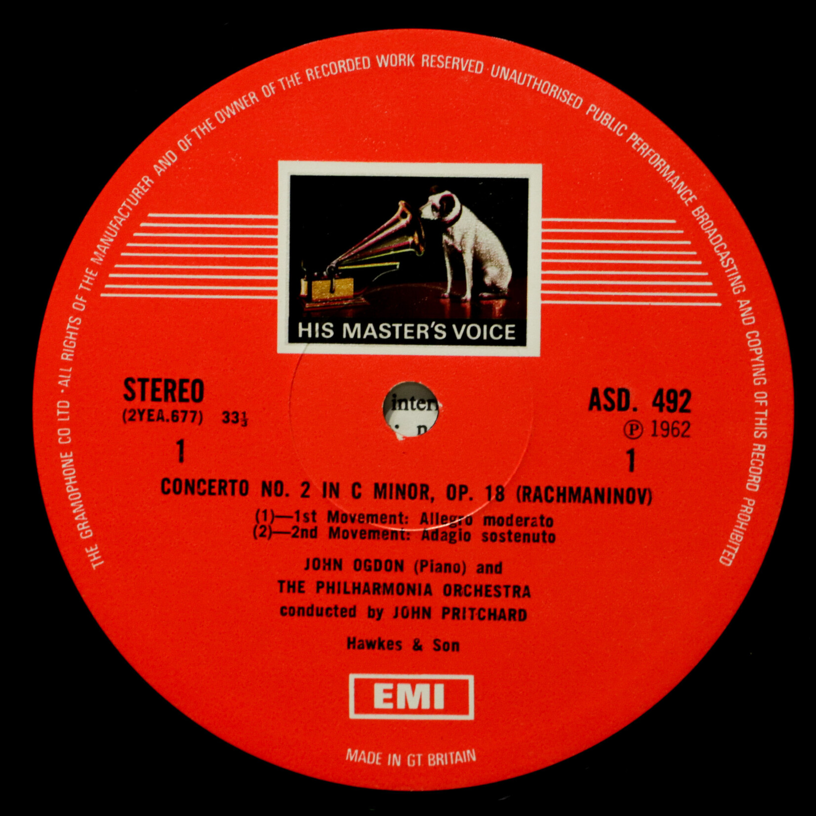 [Nick's Disk Pics] Odgon, John: Piano Concerto No.2 In C Minor [EMI]