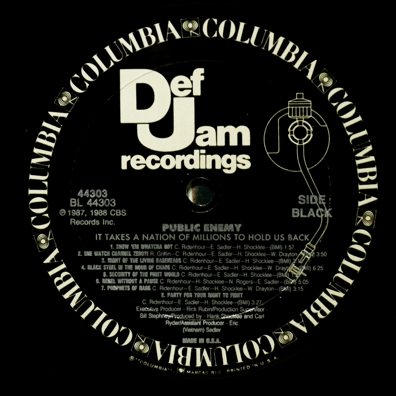 [Nick's Disk Pics] Public Enemy: It Takes A Nation Of Millions To Hold Us Back [DEF JAM]