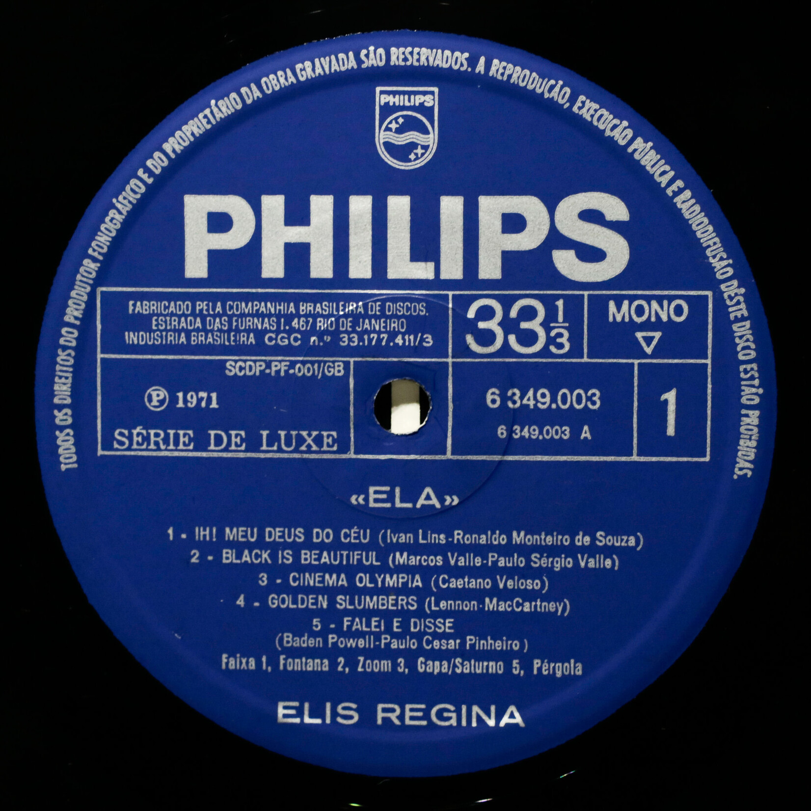 [Nick's Disk Pics] Regina, Elis: ELA [PHILIPS]