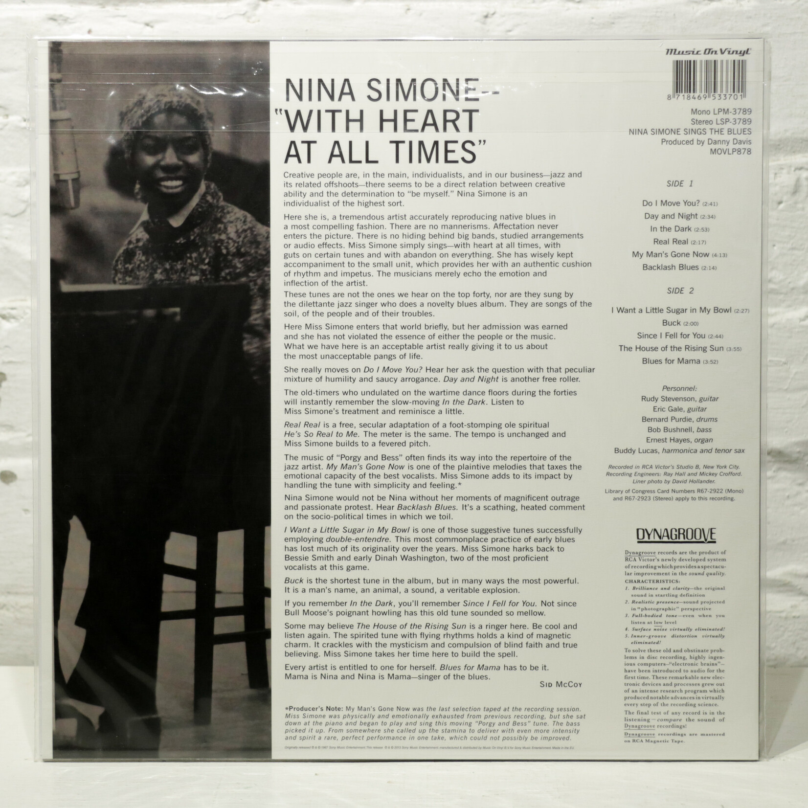 [Nick's Disk Pics] Simone, Nina: Sings The Blues [MUSIC ON VINYL]
