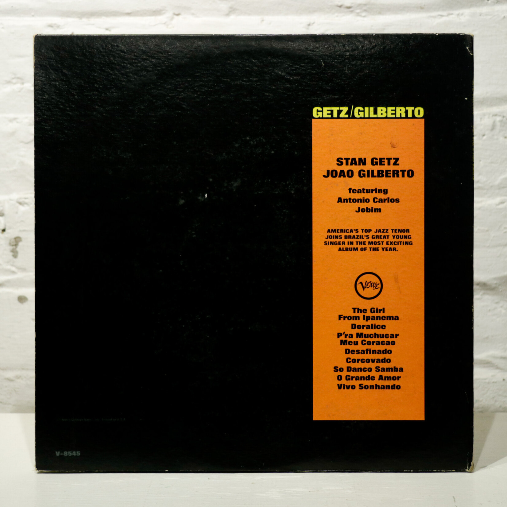 [Nick's Disk Pics] Getz, Stan & Joao Gilberto: Getz/Gilberto [VERVE]
