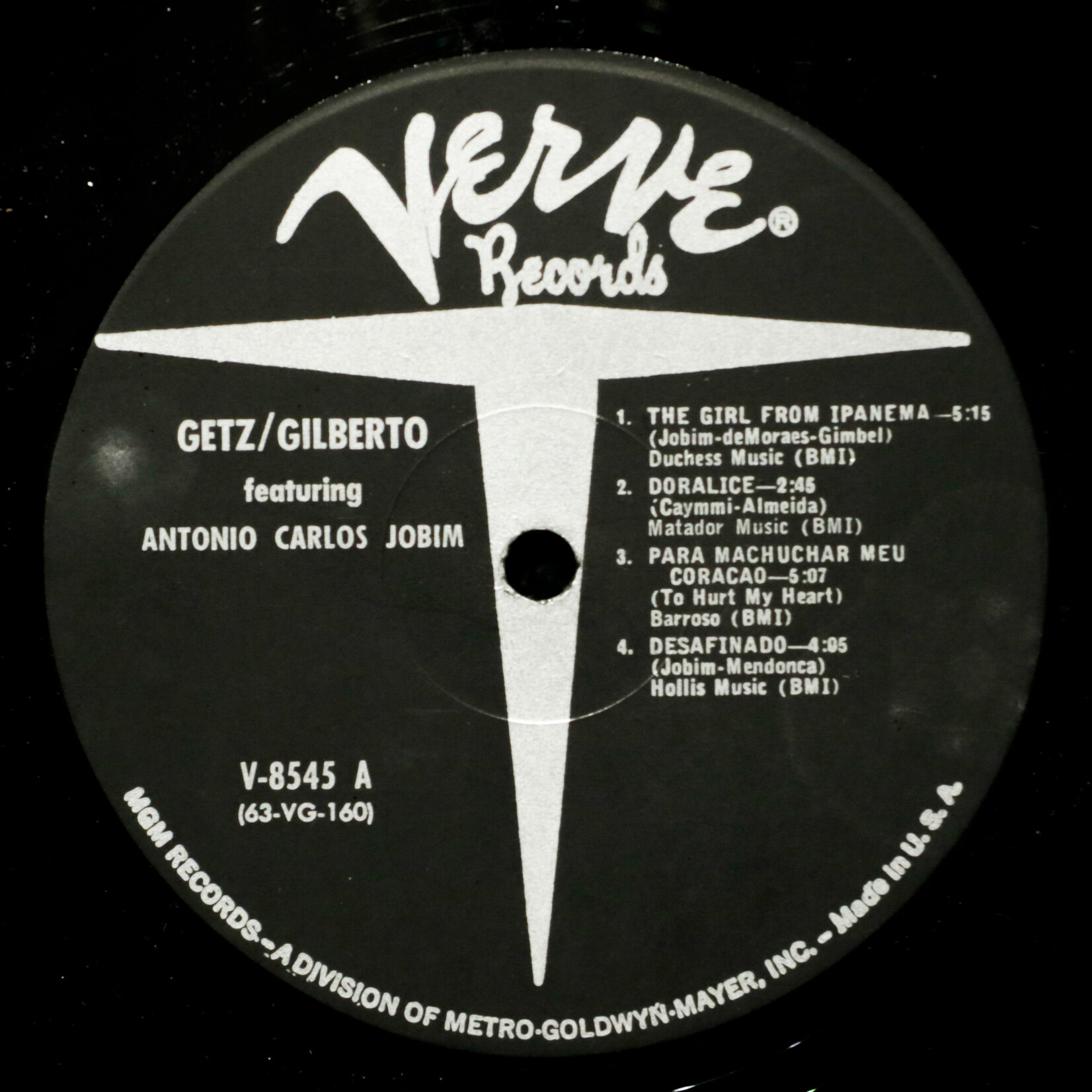 [Nick's Disk Pics] Getz, Stan & Joao Gilberto: Getz/Gilberto [VERVE]