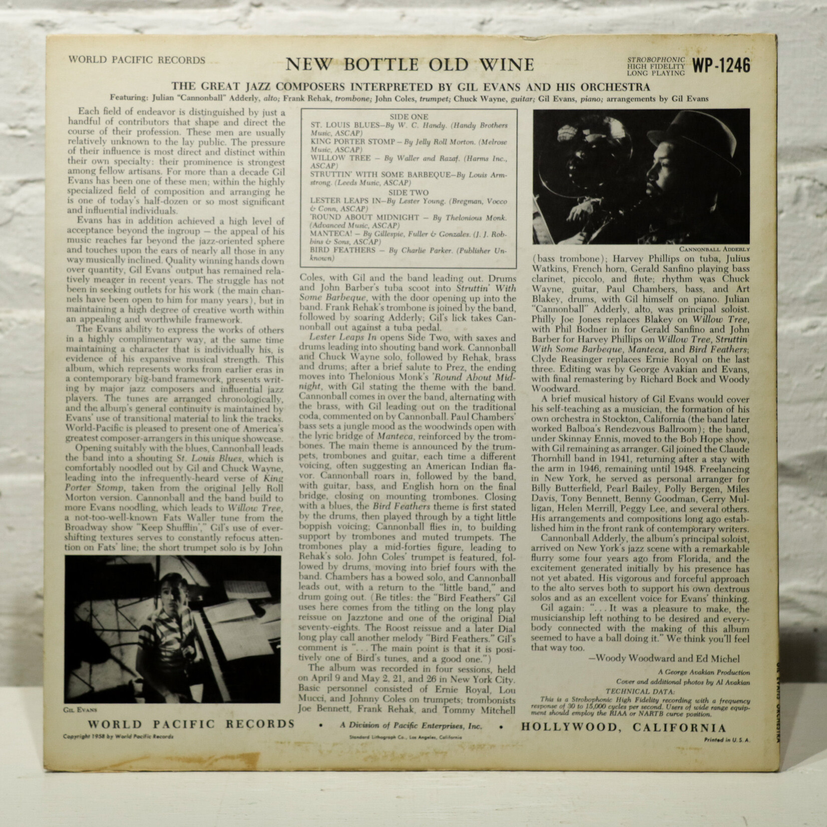 [Nick's Disk Pics] Evans, Gil: New Bottle Old Wine [WORLD PACIFIC]
