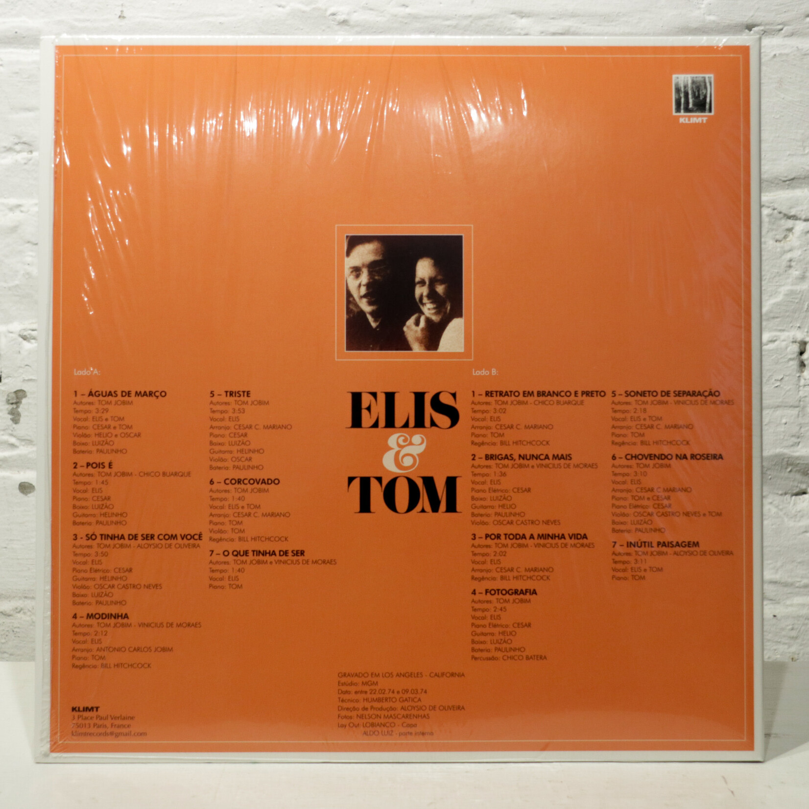 [Nick's Disk Pics] Jobim, A.Carlos & Elis Regina: Elis & Tom (orange vinyl) [KLIMT]