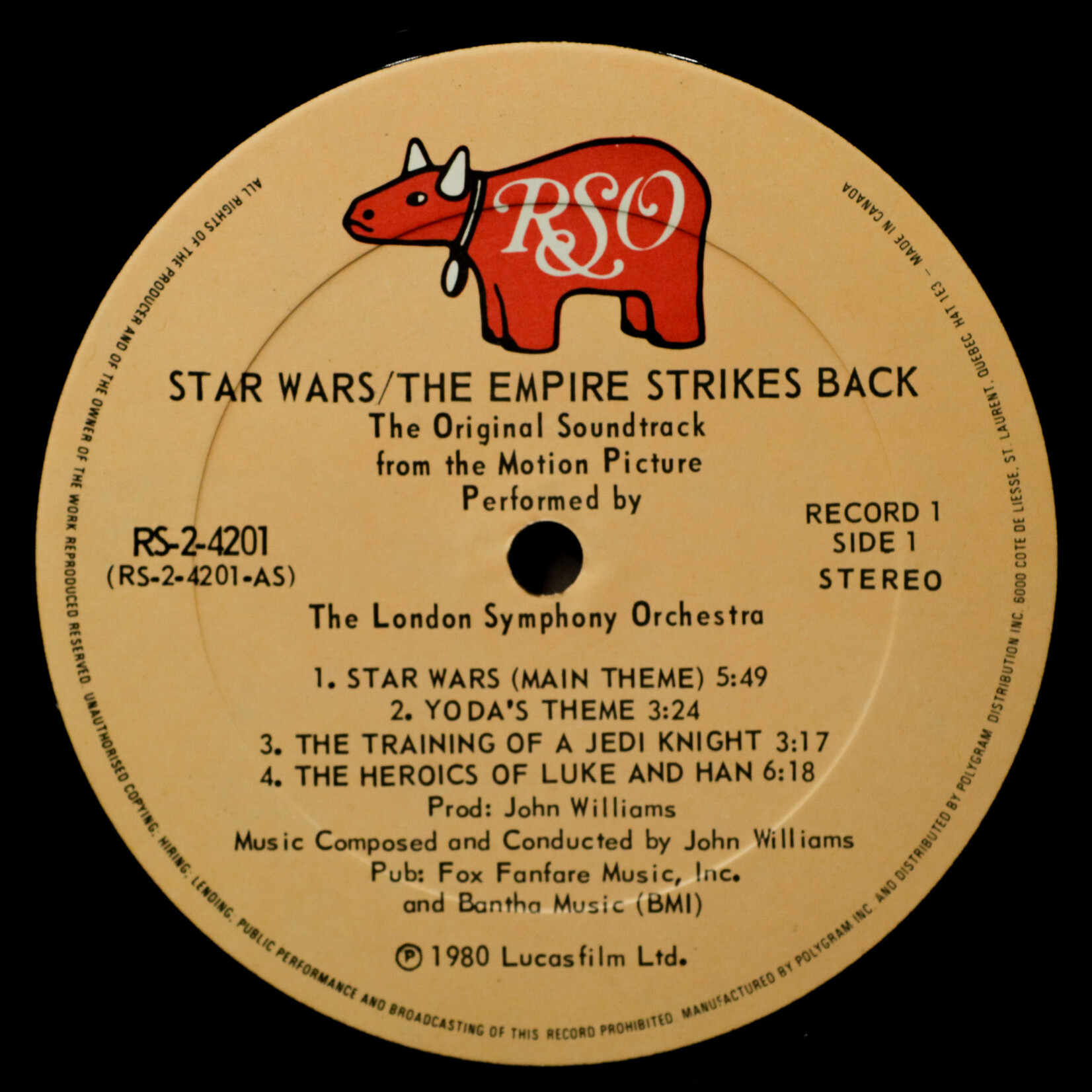 [Nick's Disk Pics] London Symphony Orchestra: Star Wars/ Empire Strikes Back (Original Soundtrack) [RSO]