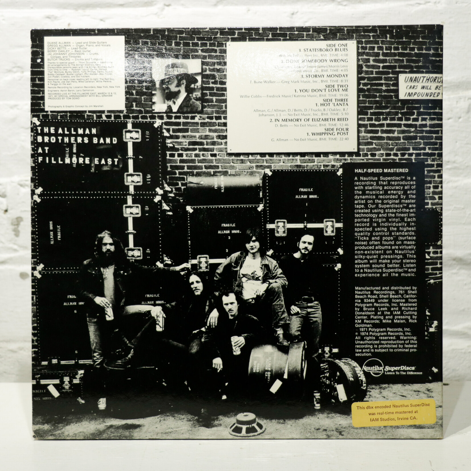 [Nick's Disk Pics] Allman Brothers Band: Live at the Fillmore East [POLYDOR]