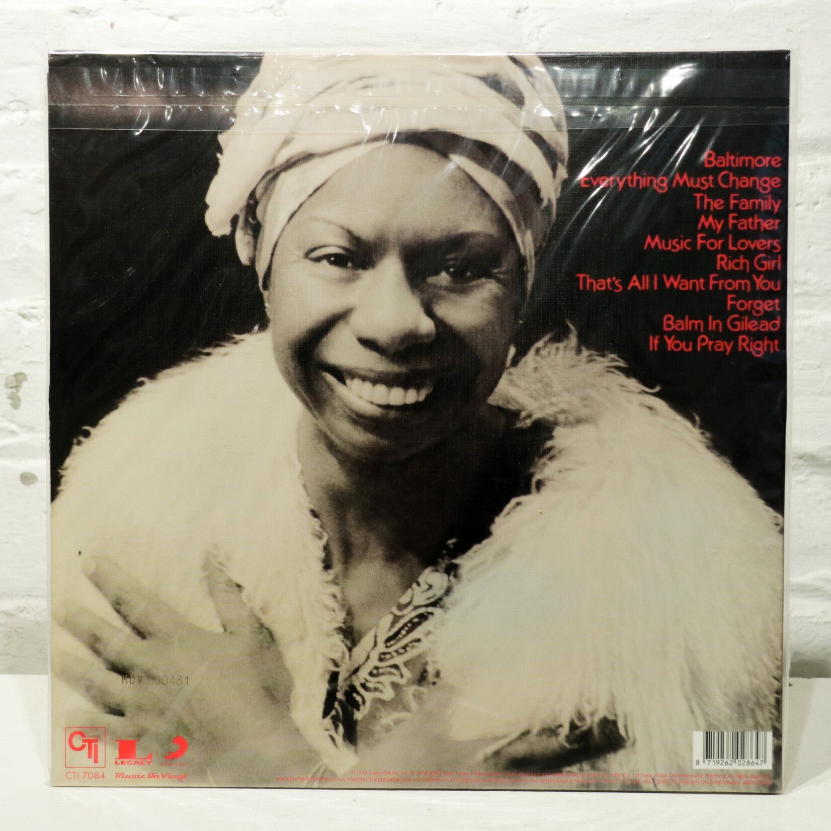 [Nick's Disk Pics] Simone, Nina:  Baltimore (45th Anniversary Edition) [MUSIC ON VINYL]