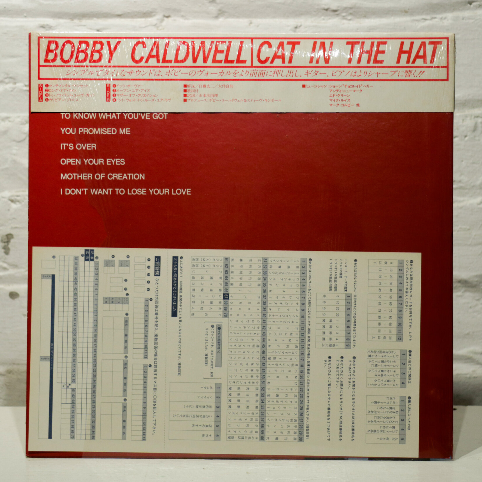 [Nick's Disk Pics] Caldwell, Bobby: Cat In The Hat [T.K RECORDS]