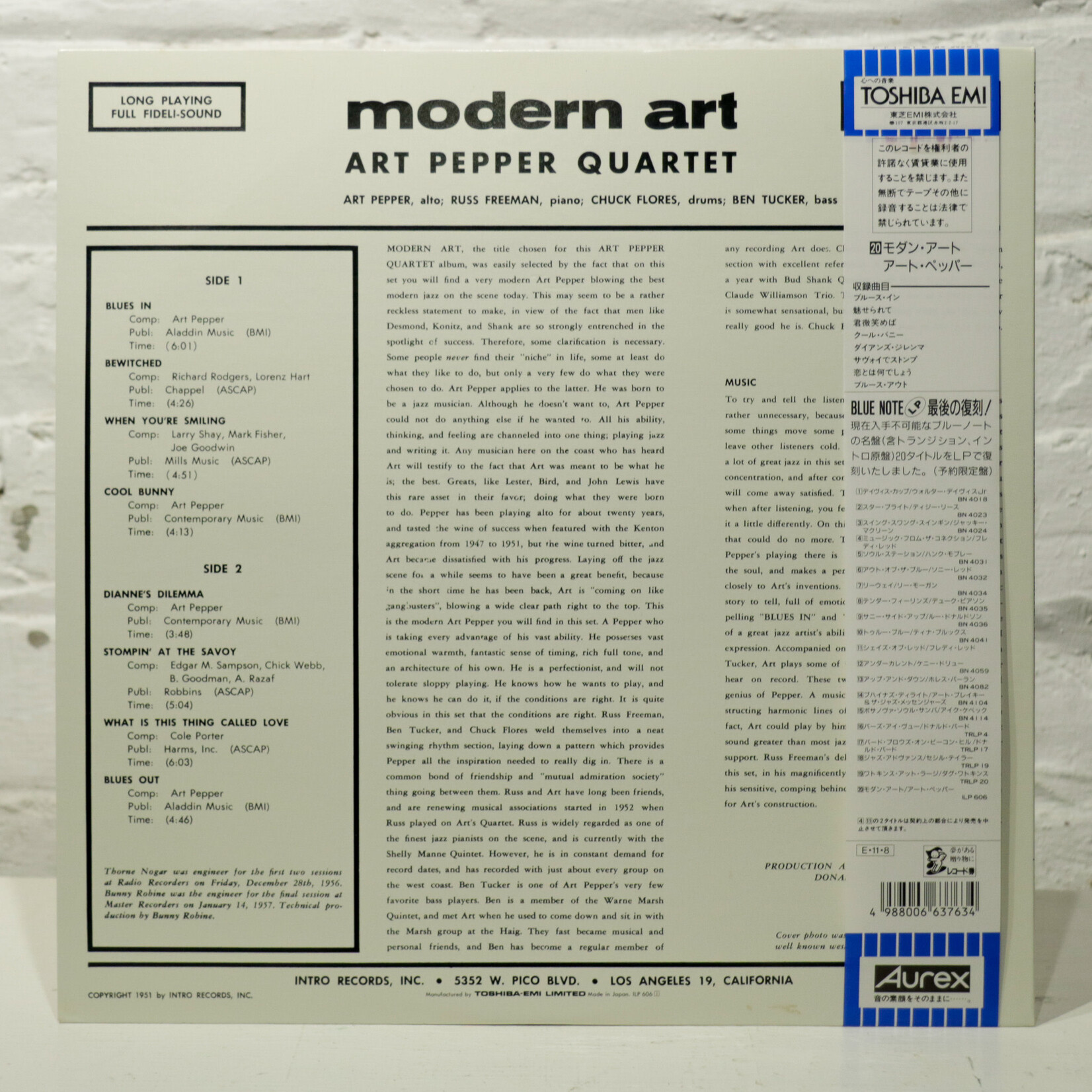 [Nick's Disk Pics] Pepper, Art Quintet: Modern Art [INTRO]