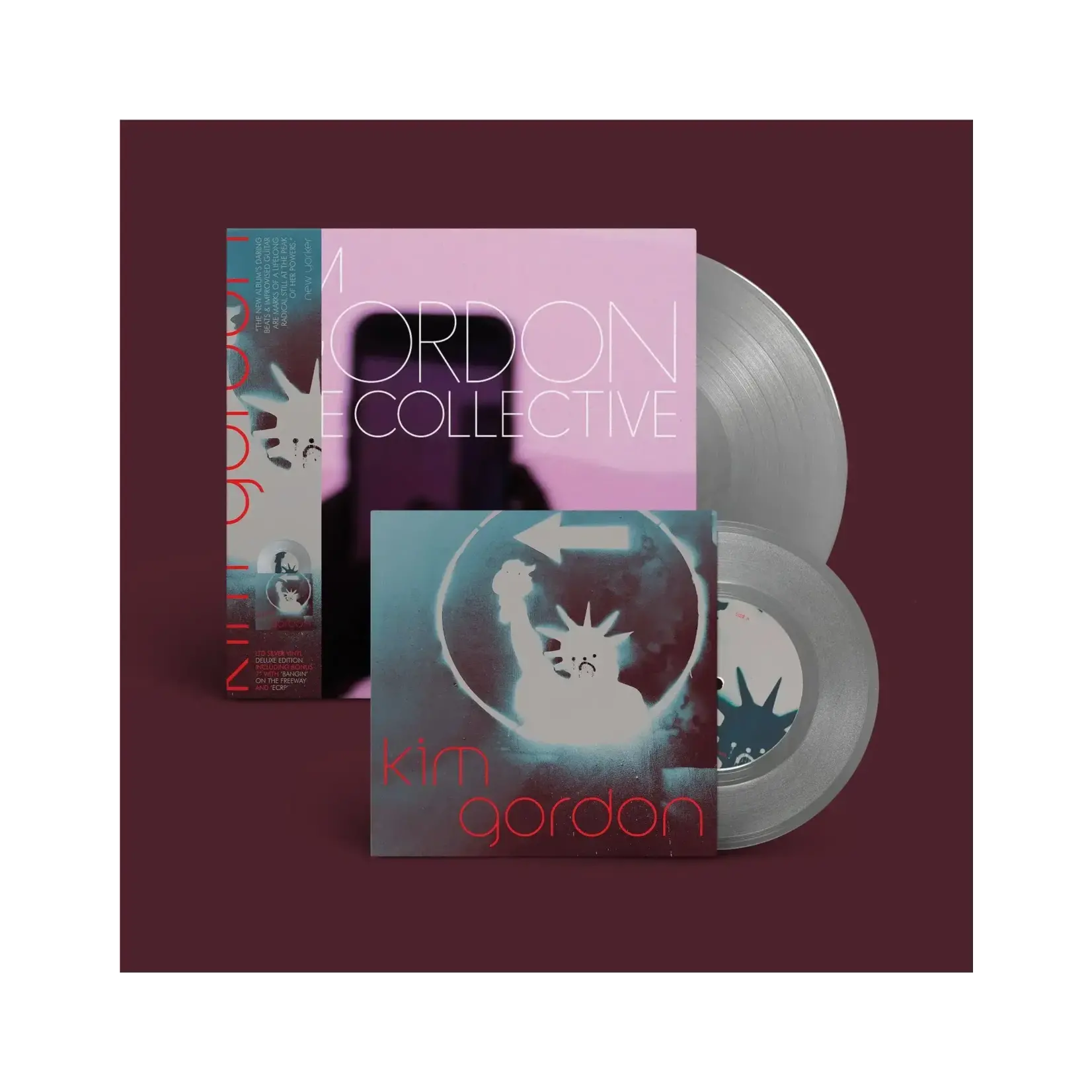 [New] Gordon, Kim (Sonic Youth): The Collective (Indie shop deluxe/silver & bonus 7" silver [MATADOR]